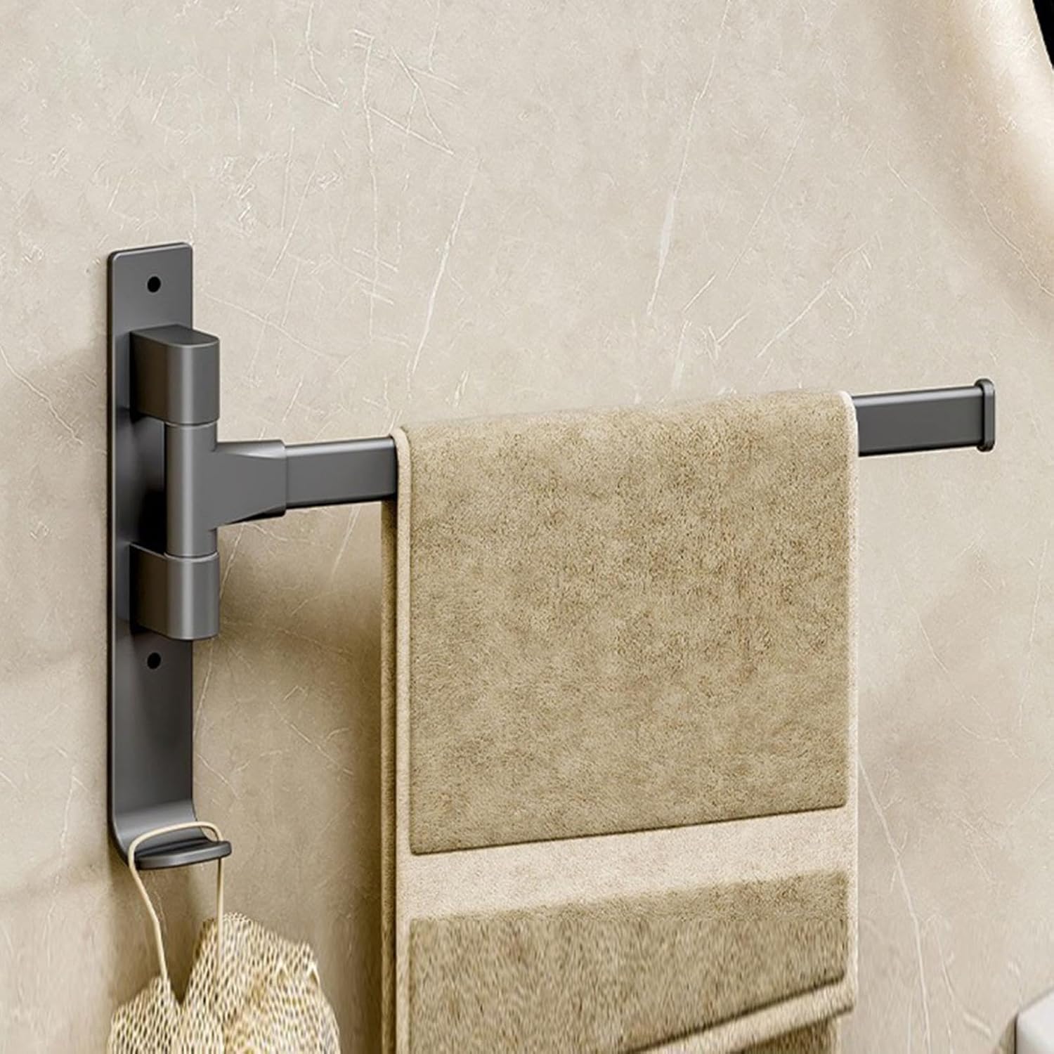 4-Arm Swivel Towel Rack