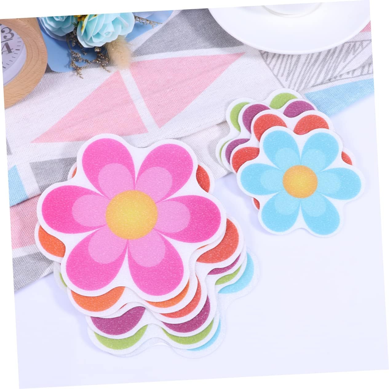 Alipis Floral Non-Slip Self-Adhesive Stickers for Bathrooms