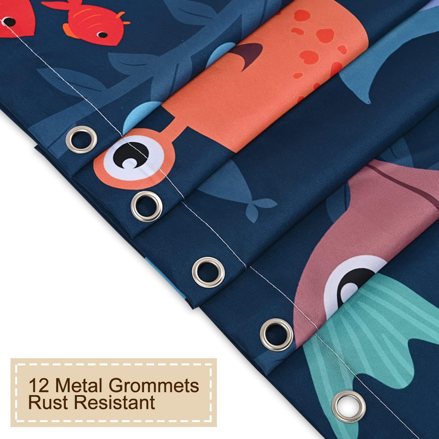 RosieLily Kids Under the Sea Shower Curtain 72x72