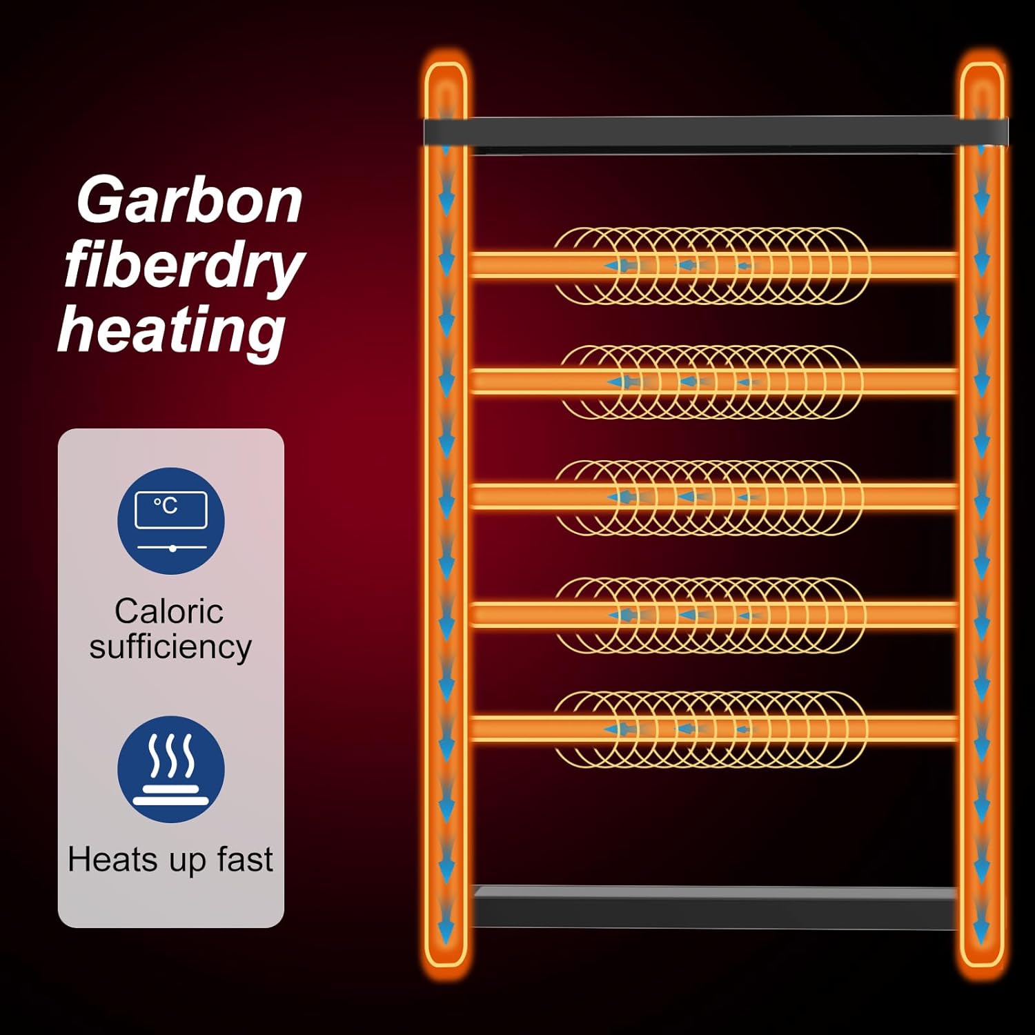 Premium Heated Towel Rack with LED Touch Control