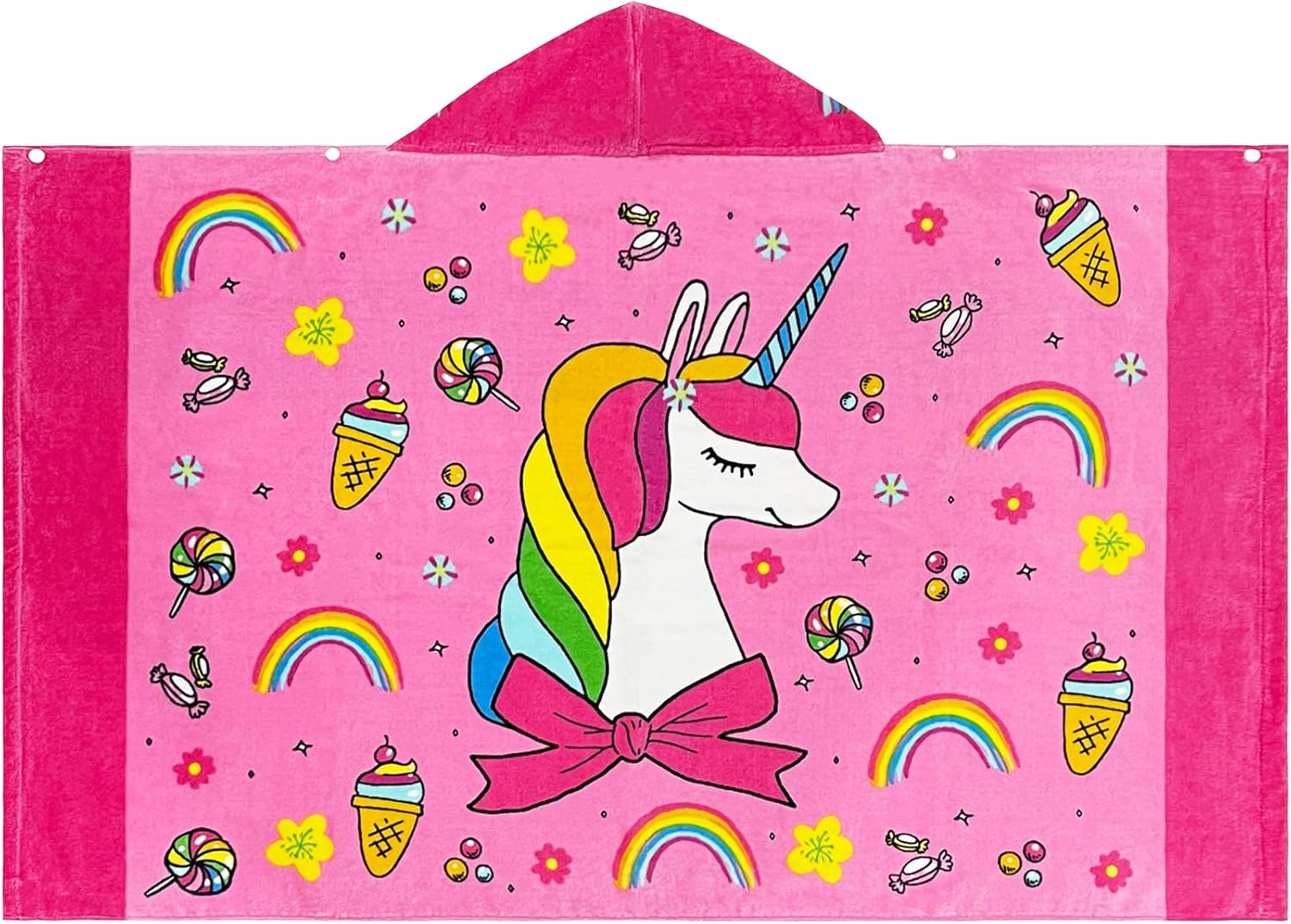 Kids Bath Towels Cotton Ultra Absorbent Poolswim Full Animal Cartoon 100