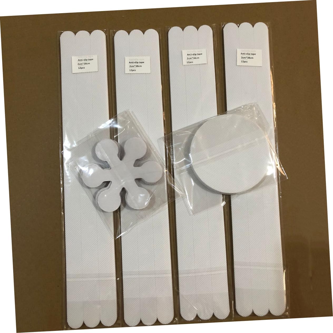 8-Piece Anti-Slip Bathtub Sticker Set for Bathroom Safety