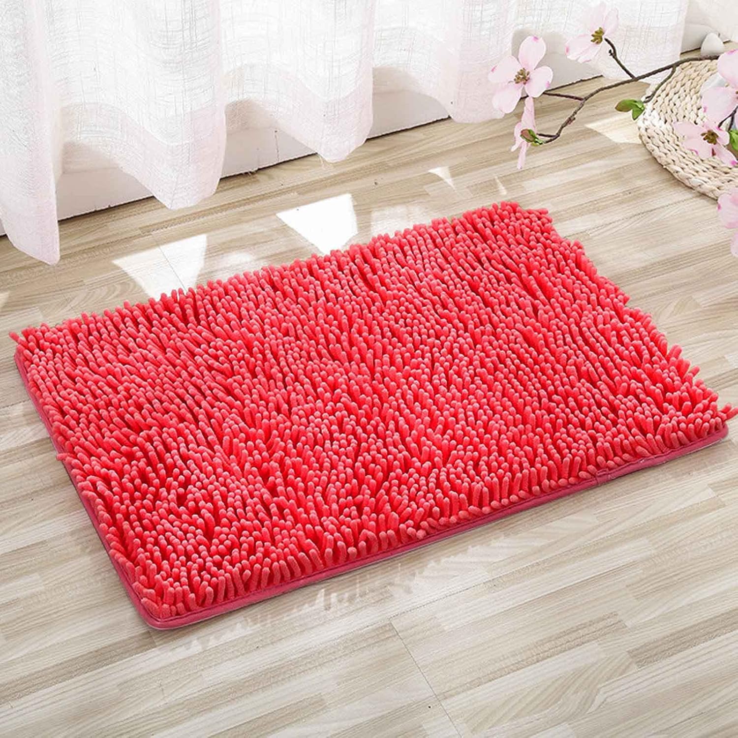 Perfect for Relaxing Pink Bathroom Rugs by KELINFONG
