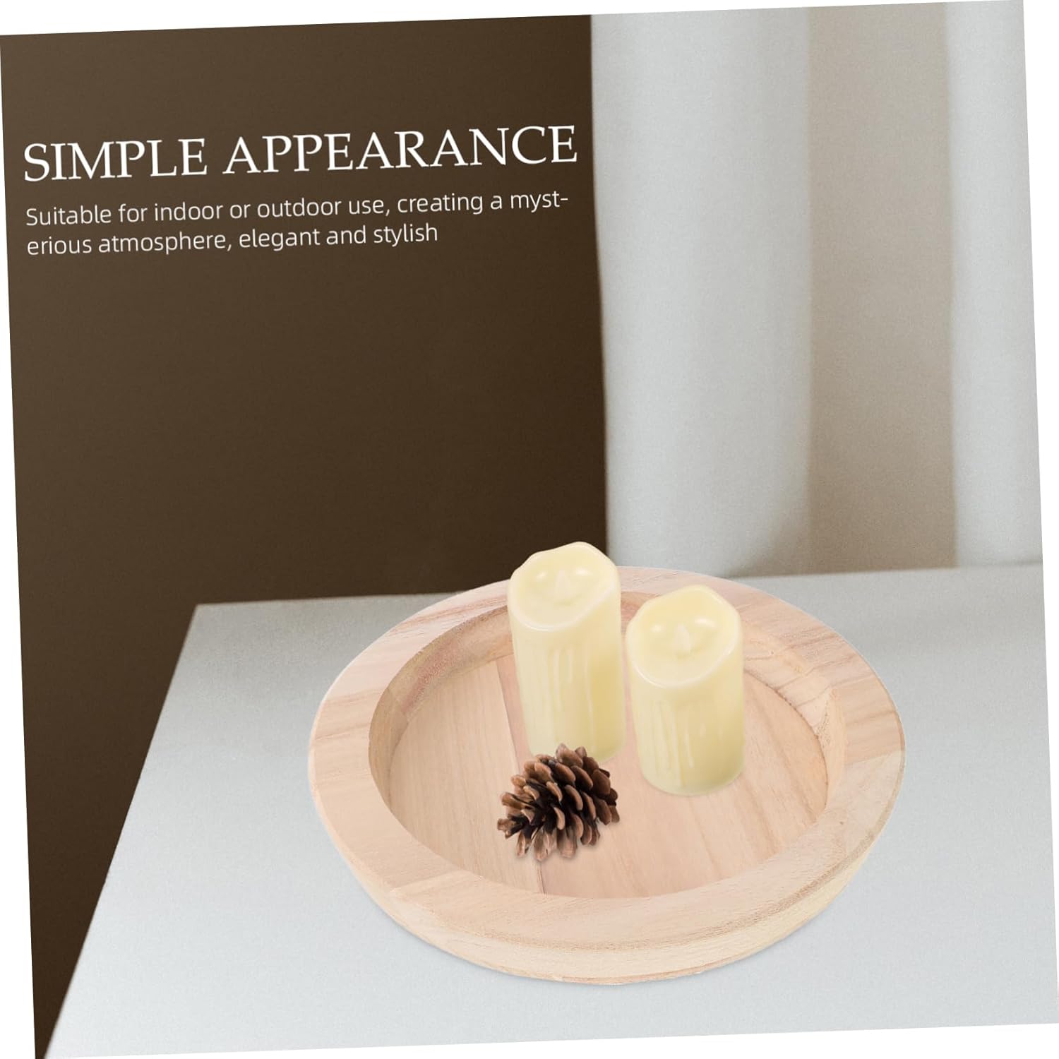 Elegantly Decorate Your Space with Cabilock Wooden Candle Holder
