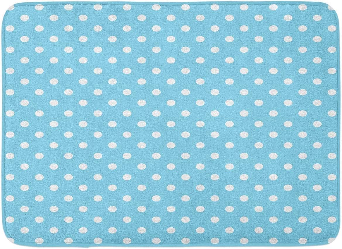 ChenRongDian Polka Dot Bath Mat