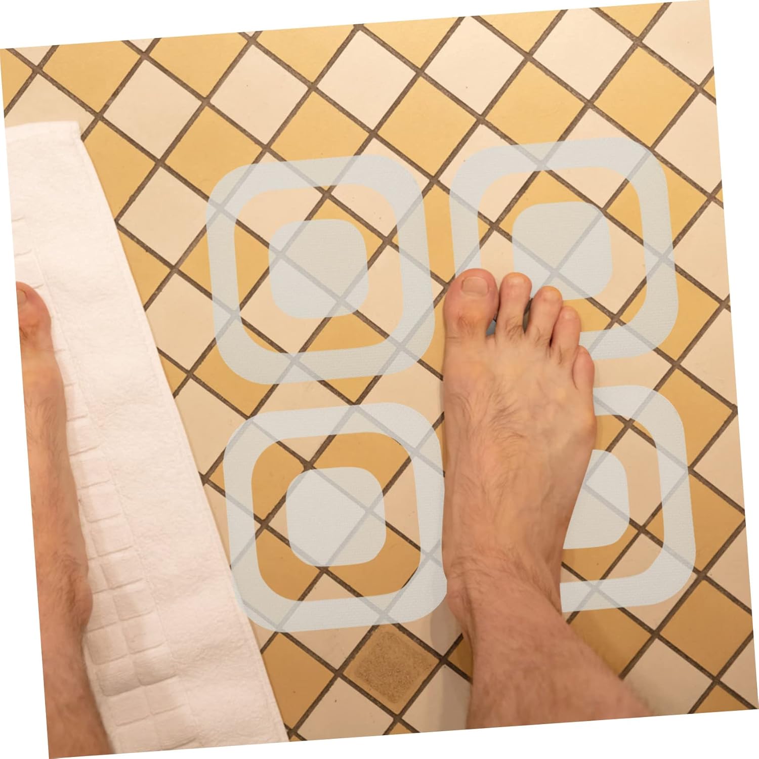 LIFKOME 24-Piece Non-Bathtub Transparent Sticker Set for Safe Bathroom Use