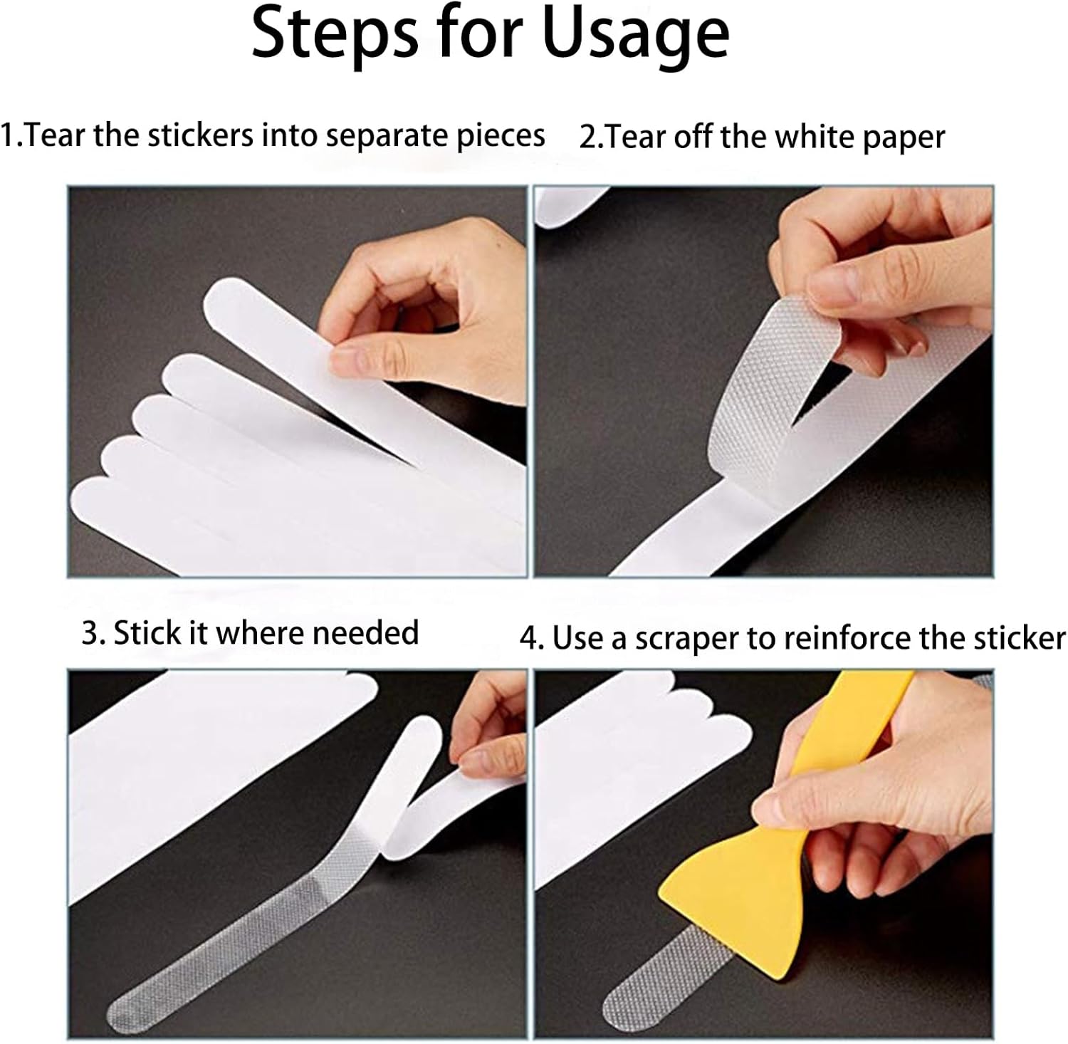 No Slip Bathtub Stickers Soft Durable for Bath Safety