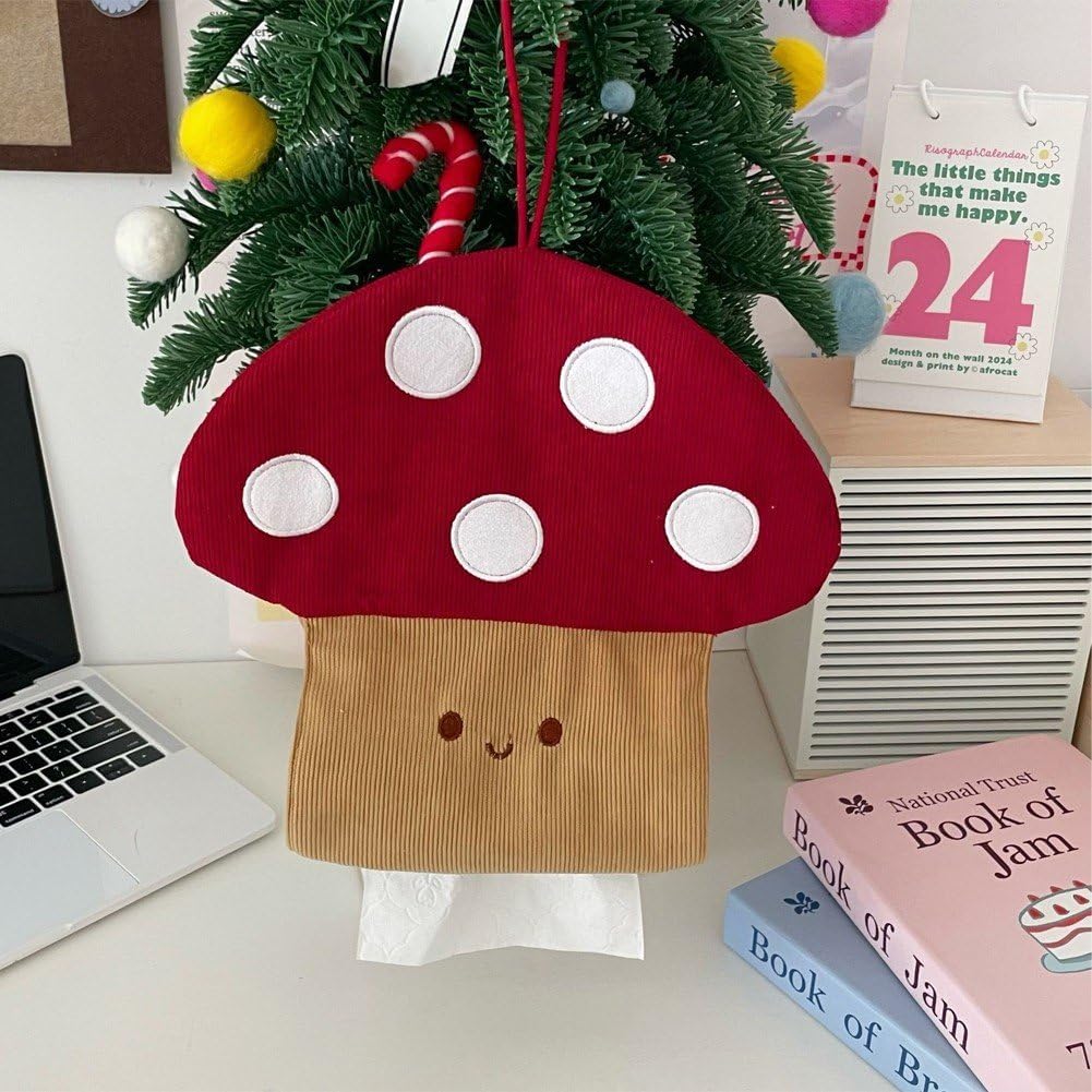 Cute Mushroom Toilet Paper Holder Perfect for Home or Office Use