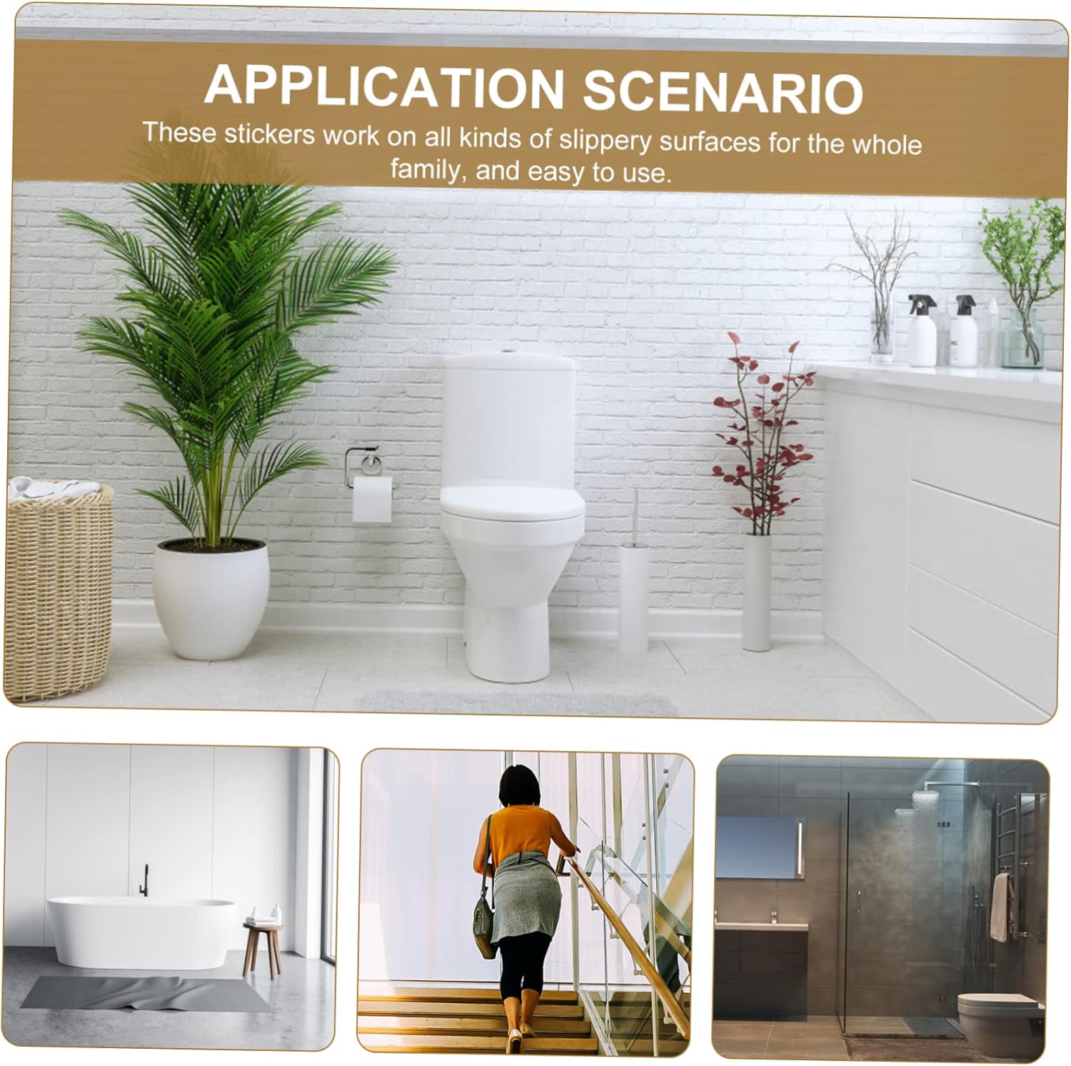 Slip-Proof bathtub stickers
