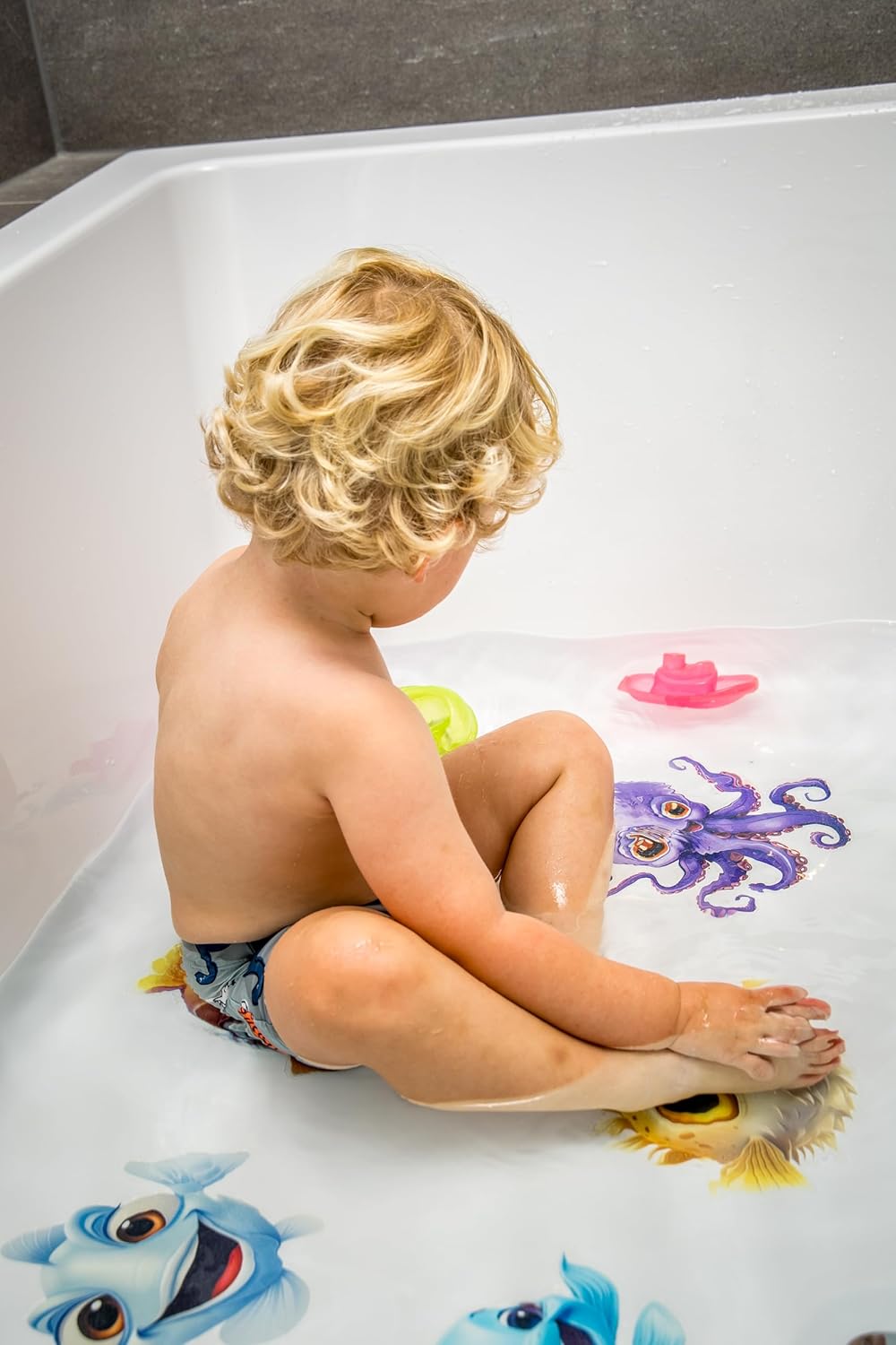 Adventure with TEKWAVE Non-Slip Bath Stickers for Toddlers Pack of 10
