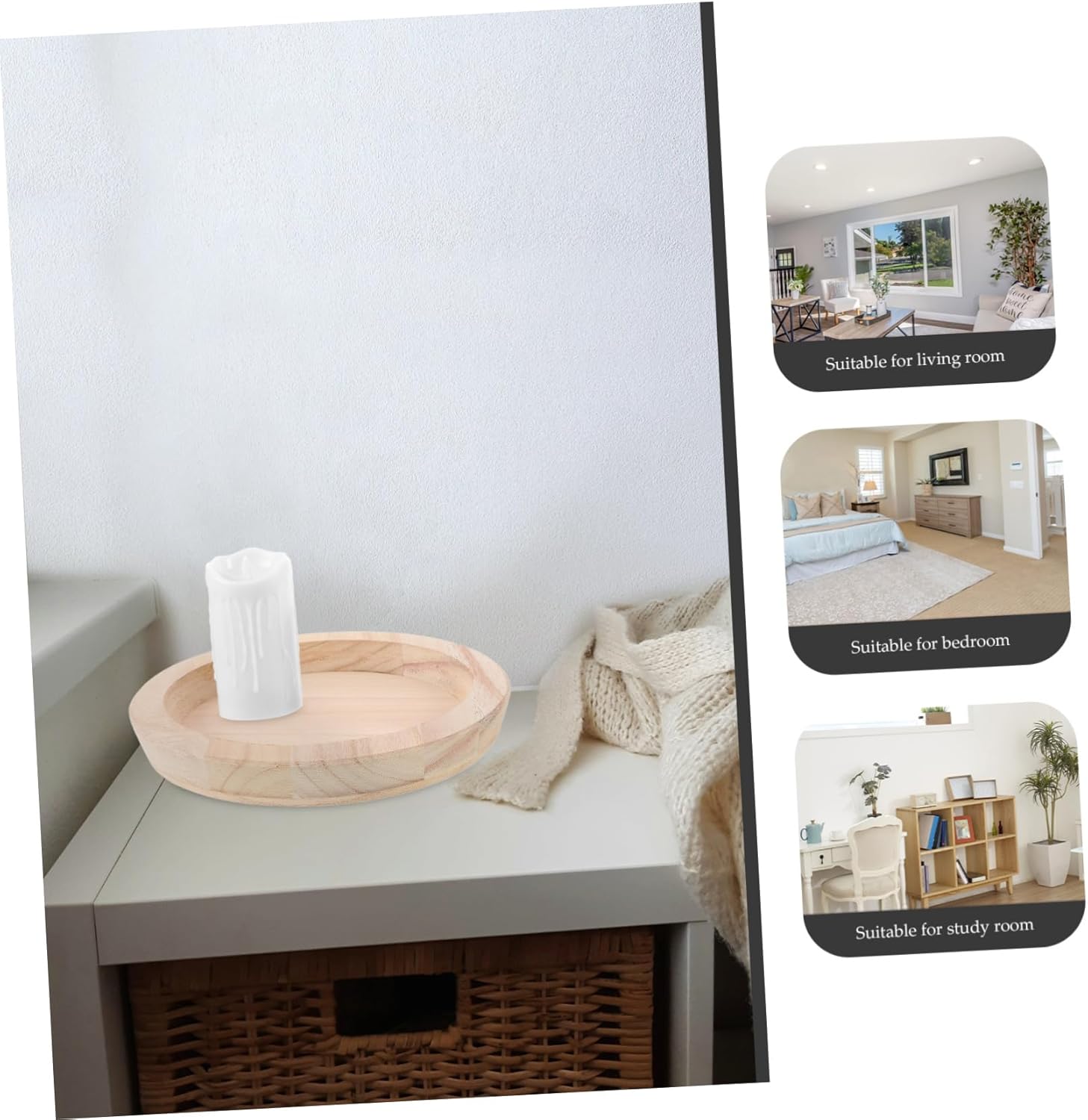 Elegantly Decorate Your Space with Cabilock Wooden Candle Holder