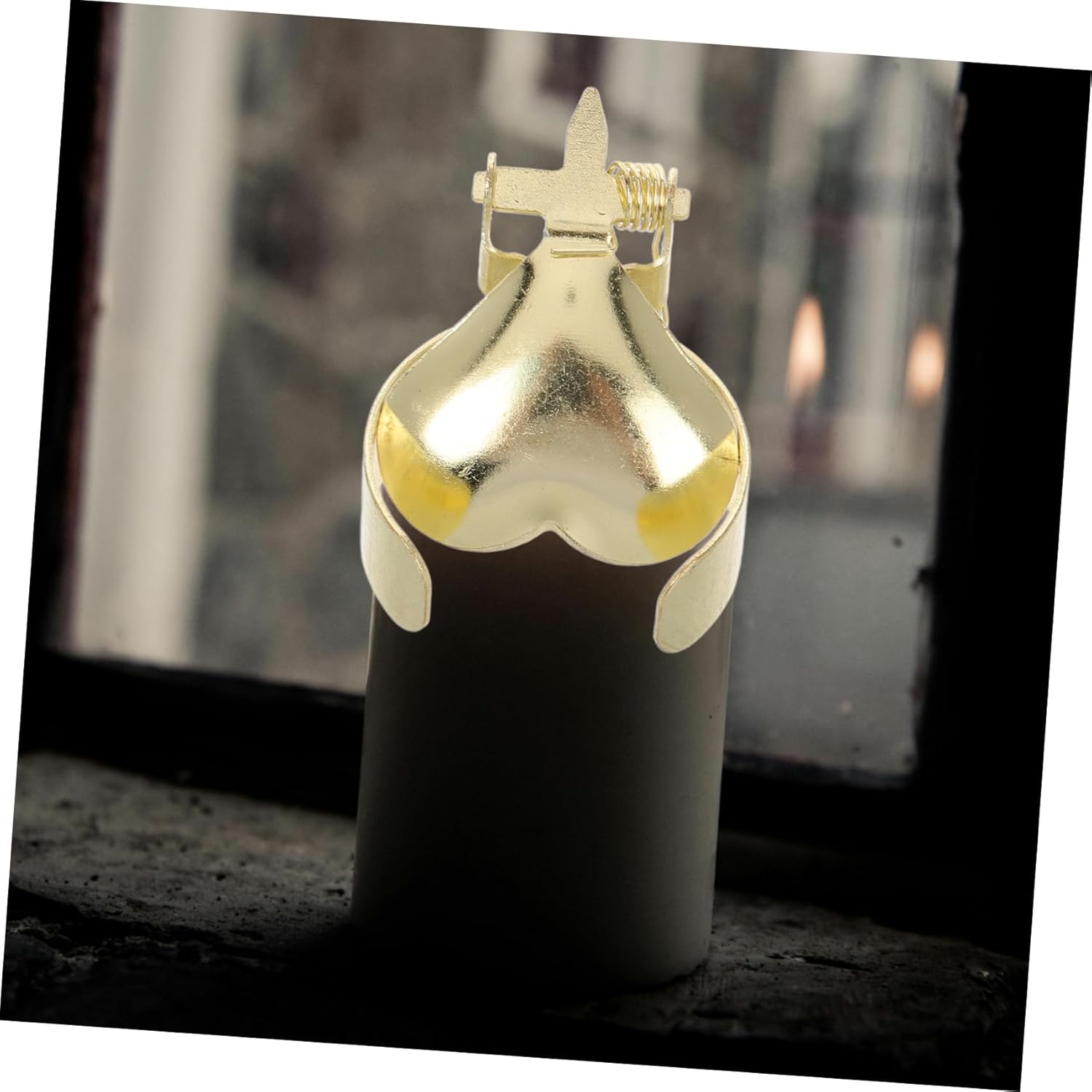 2-Piece Heart Shaped Metal Candle Sniffer Decorative Wick Extinguisher