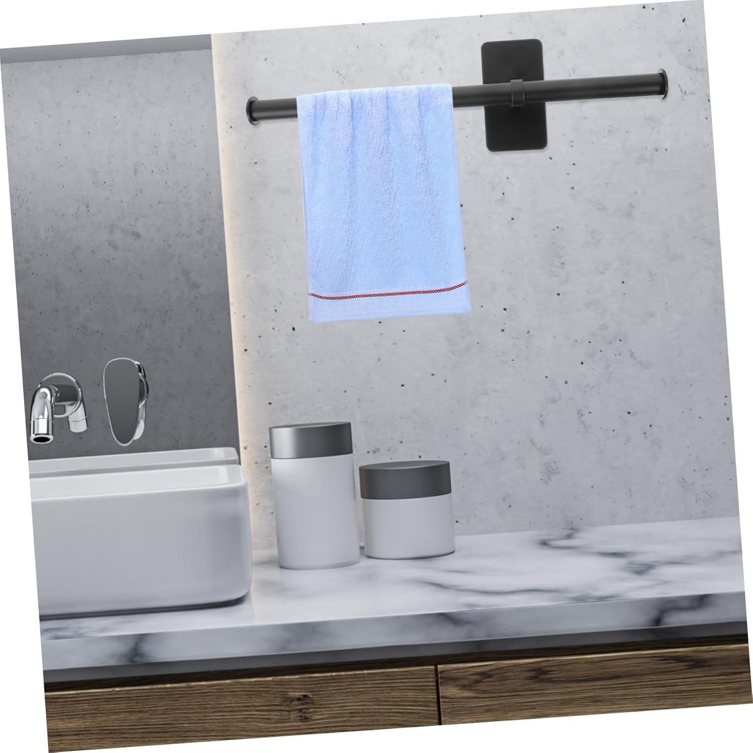 Wall-Mounted Towel Rack for Bathroom Kitchen Quick-Drying Towels Hand Protection
