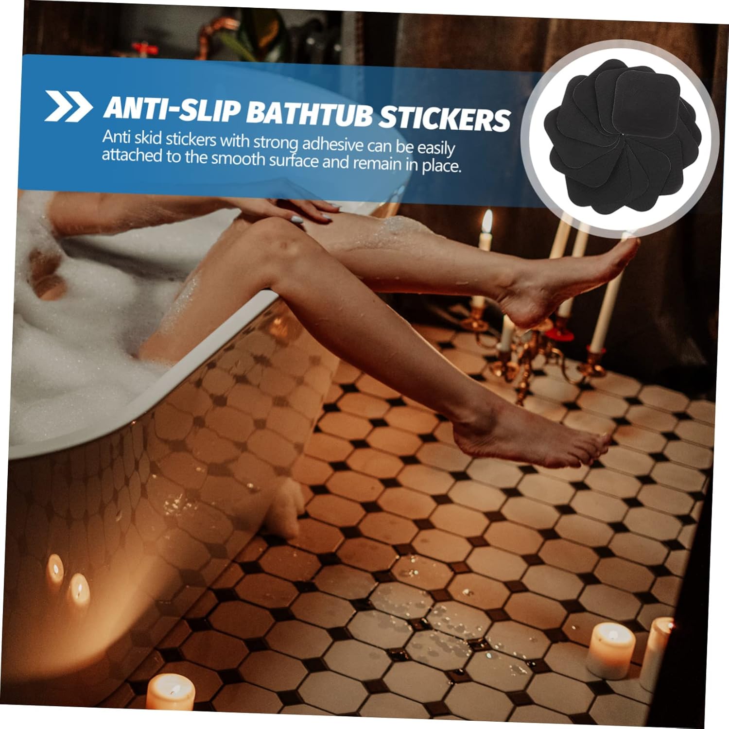 Decorative Tub Stickers Non-Slip Bath Safety Decals