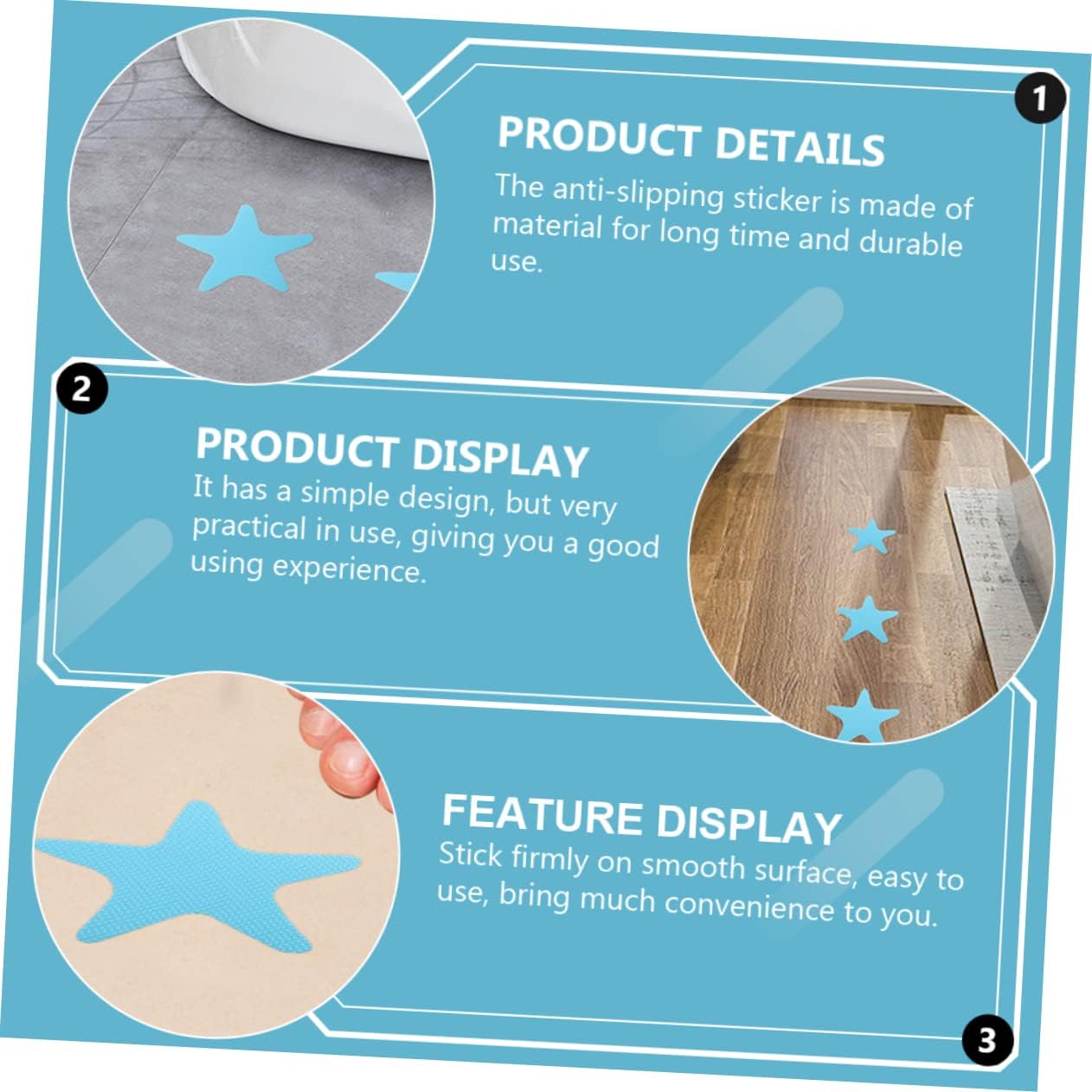 40-Piece Anti-Slip Bathtub Sticker Set for Safe Usage