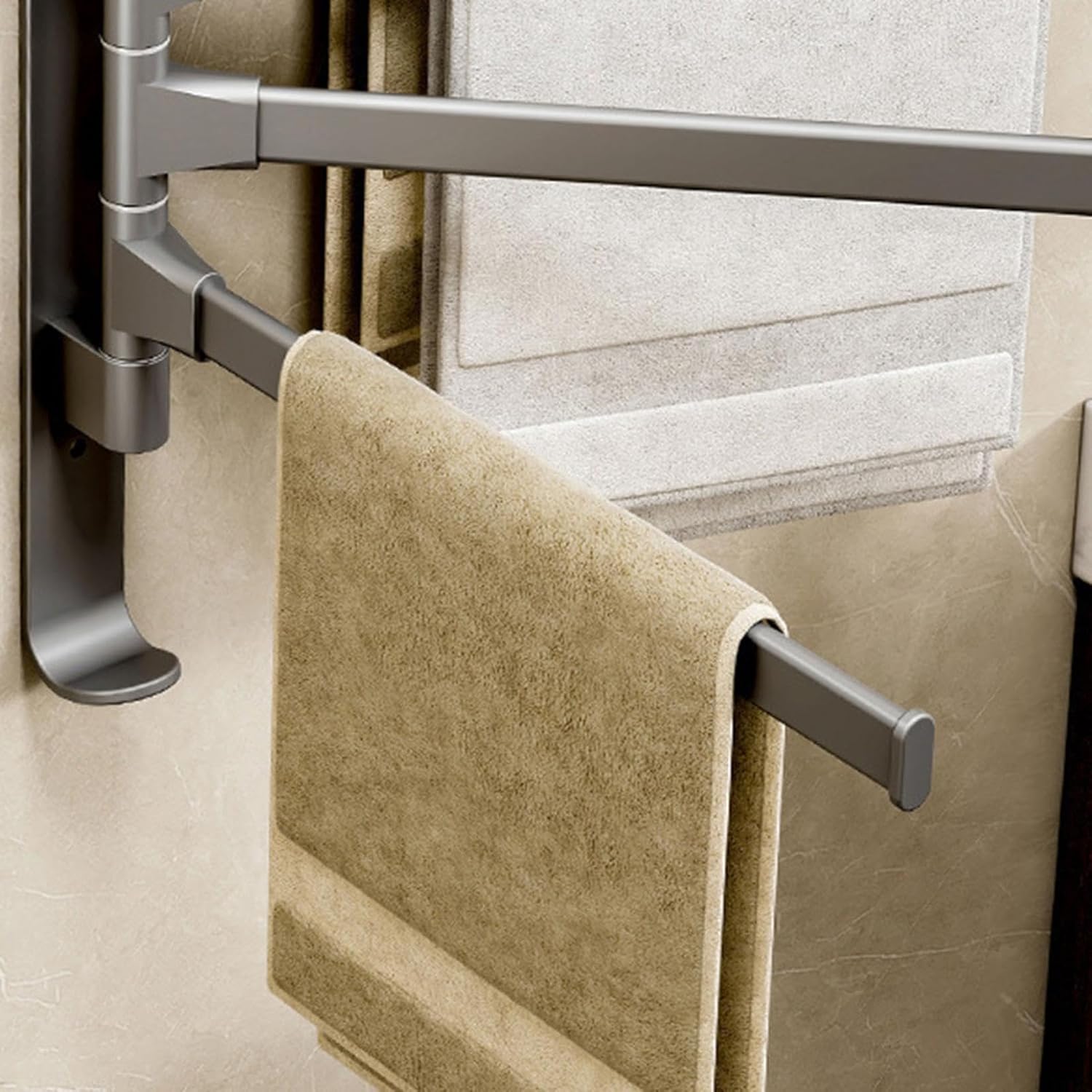 4-Arm Swivel Towel Rack