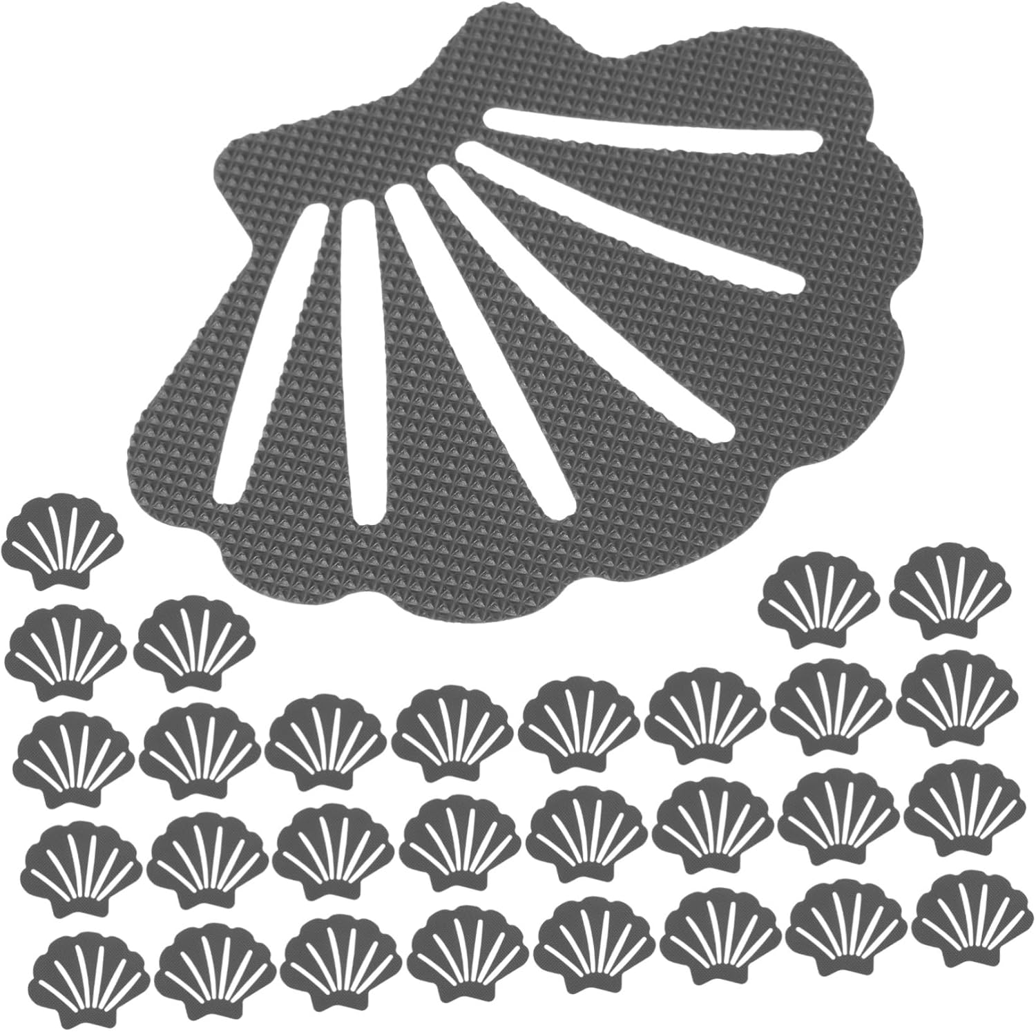 Zerodeko 30Pcs Shell Shape Non Slip Bathtub Stickers 1