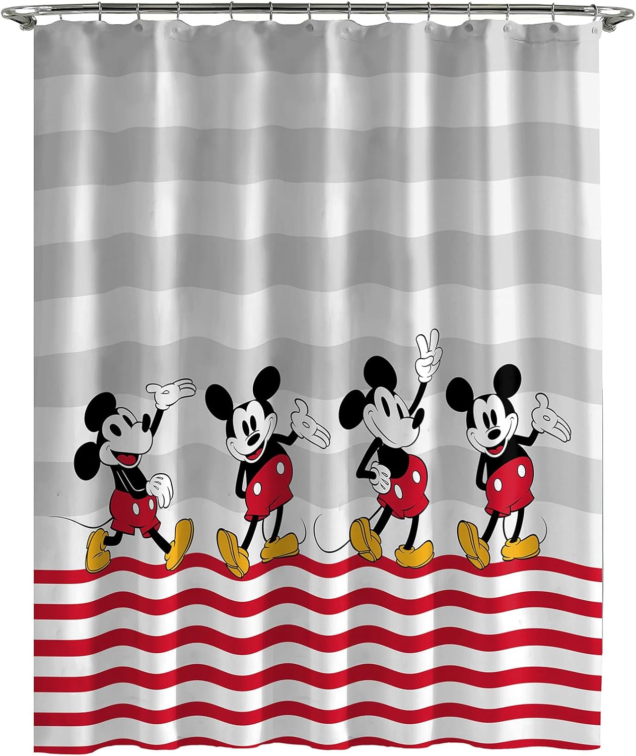 Jay Franco Disney Mickey Mouse Shower Curtain for Kids