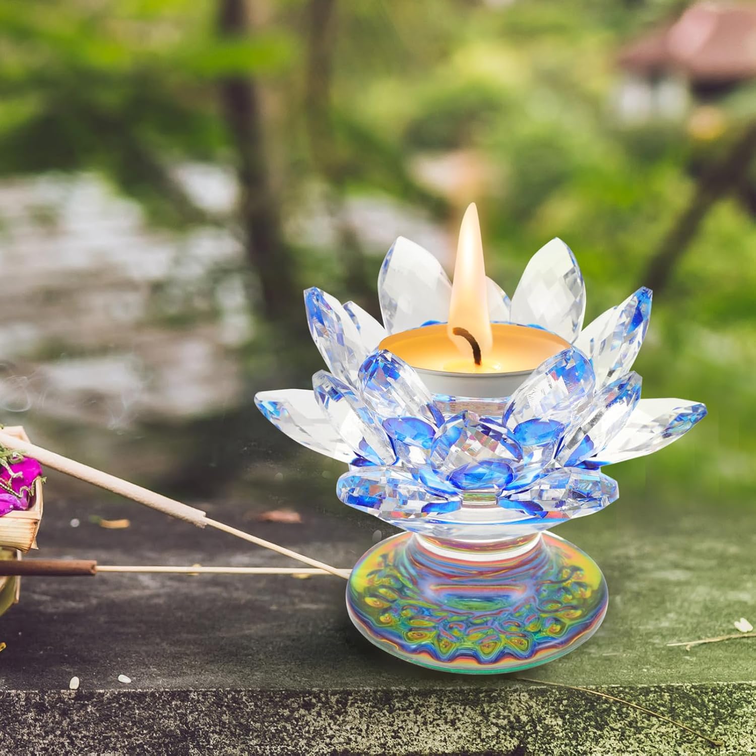 Elegant Buddhist Candle Holder