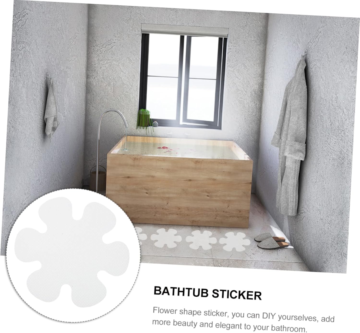20 piece non-slip shower stickers