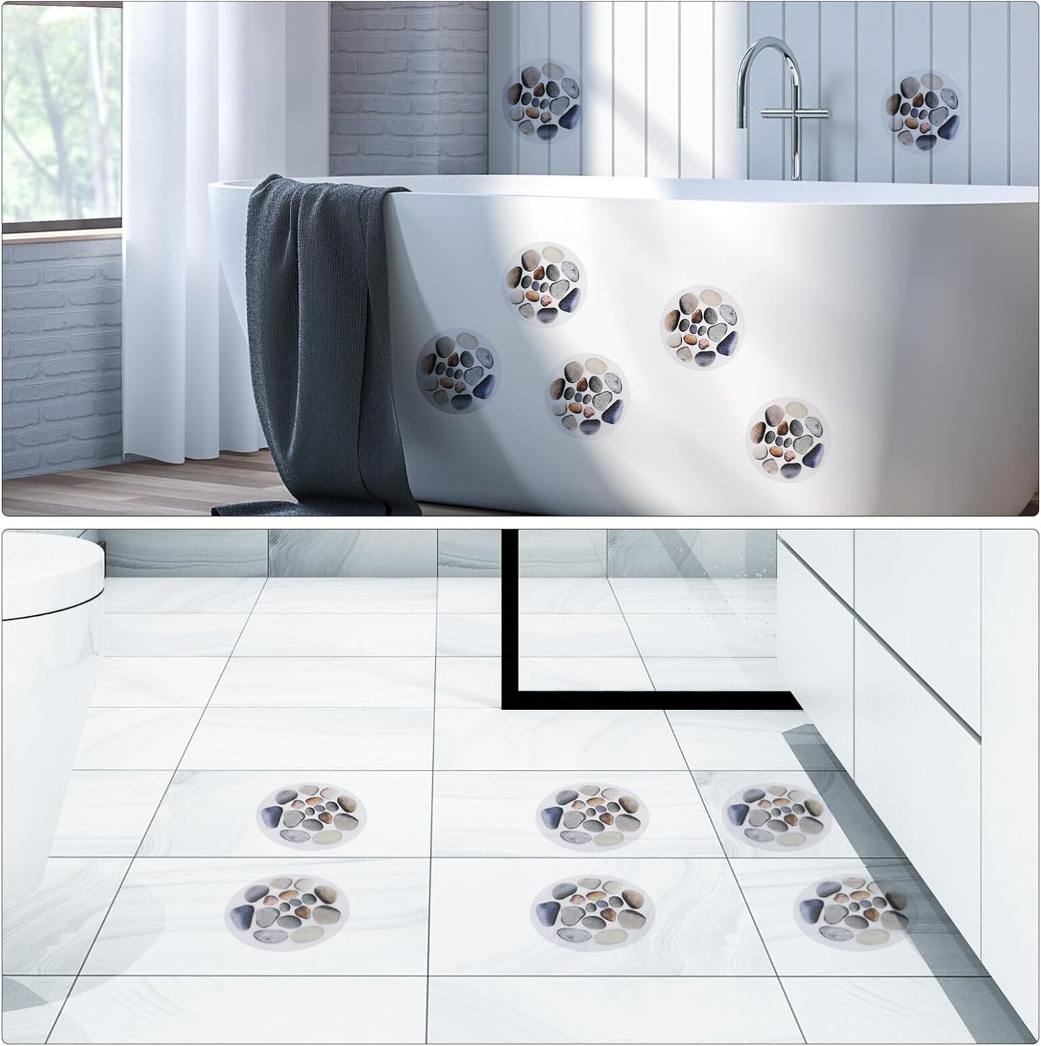 Non-Slip Shower Stickers Ensure Safer Safer in Your Bathroom