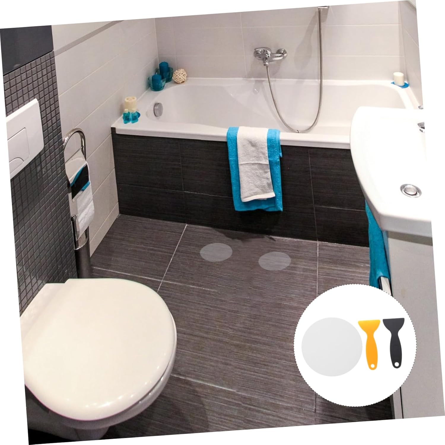 Non-Slip Bathroom Sticker Kit for Elderly Kids Adhesive Self-Healing Stickers