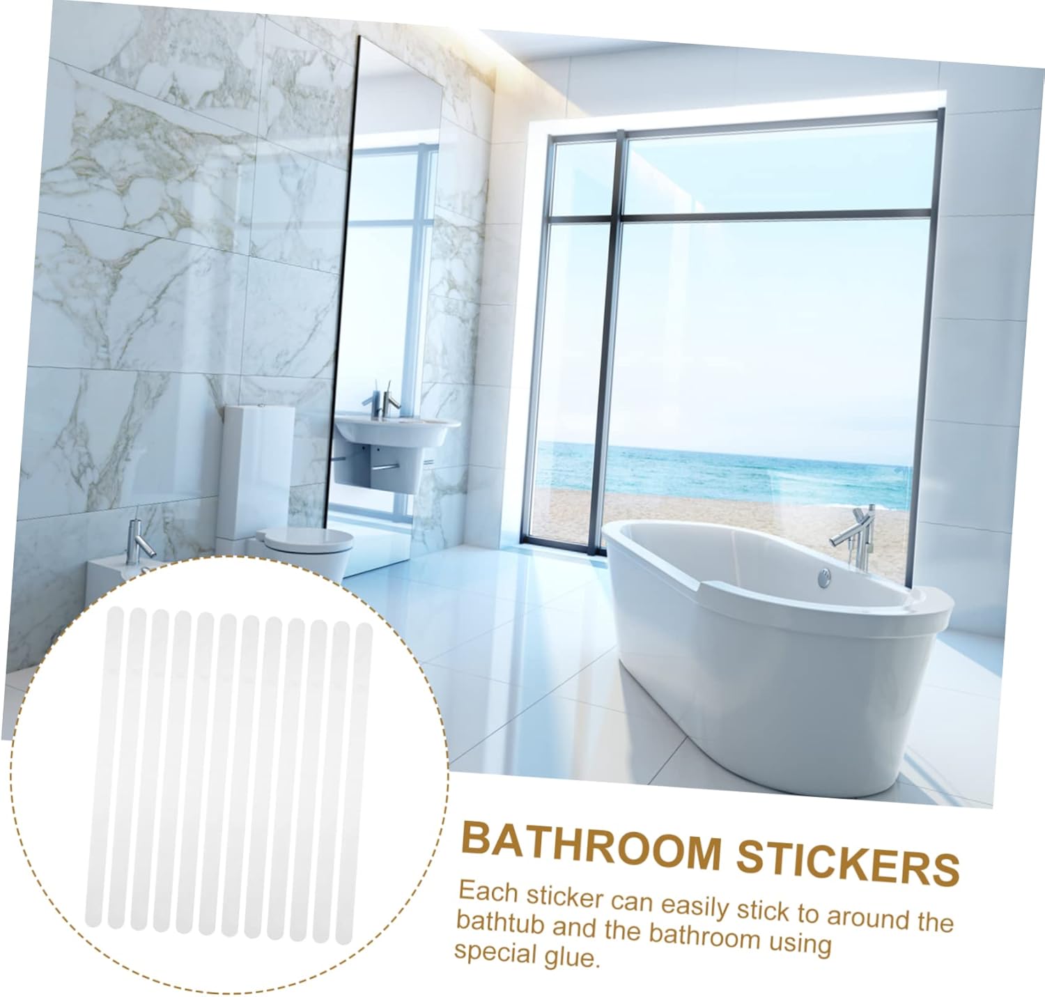 Alipis Non Slip Stickers for Bathtub 12 Pack