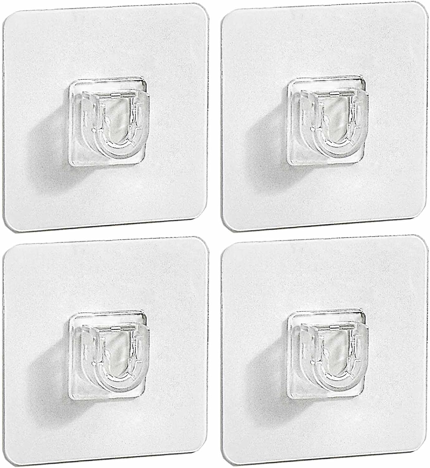 4-Piece Transparent Adhesive for shower caddy replacement