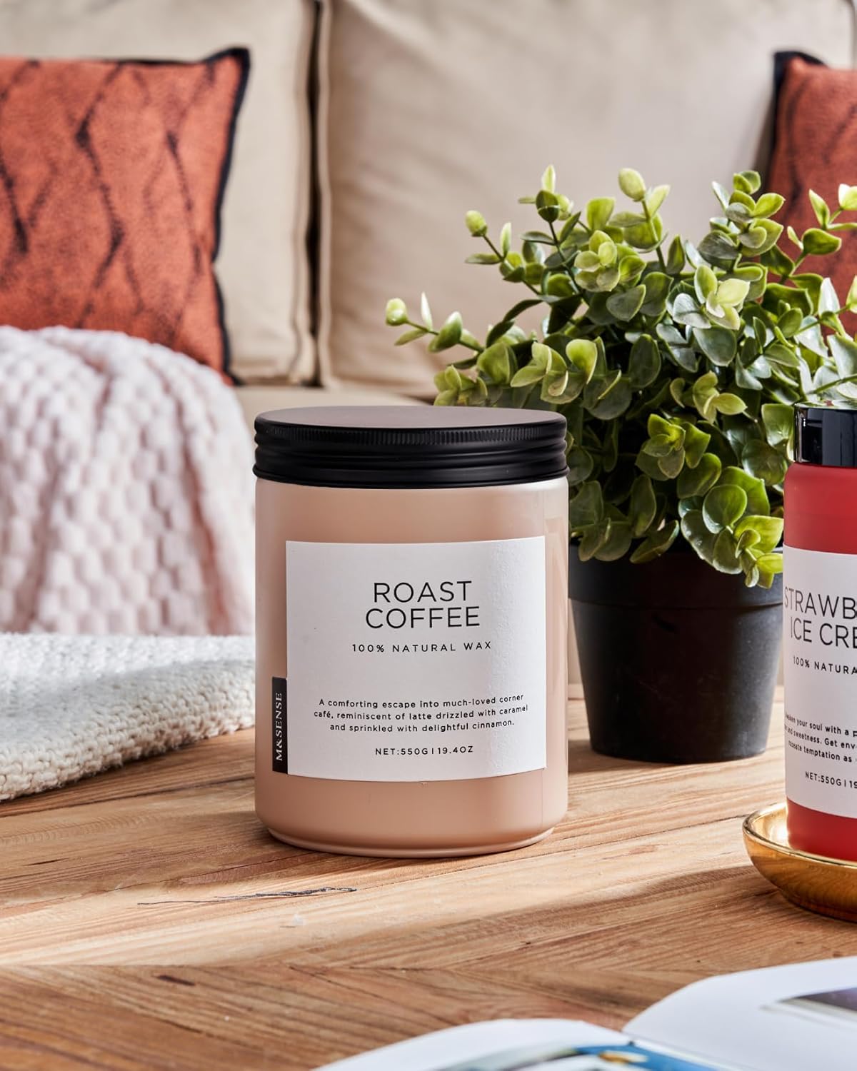 Elegant Coffee Candle 194oz Scented Strong - MSENSE