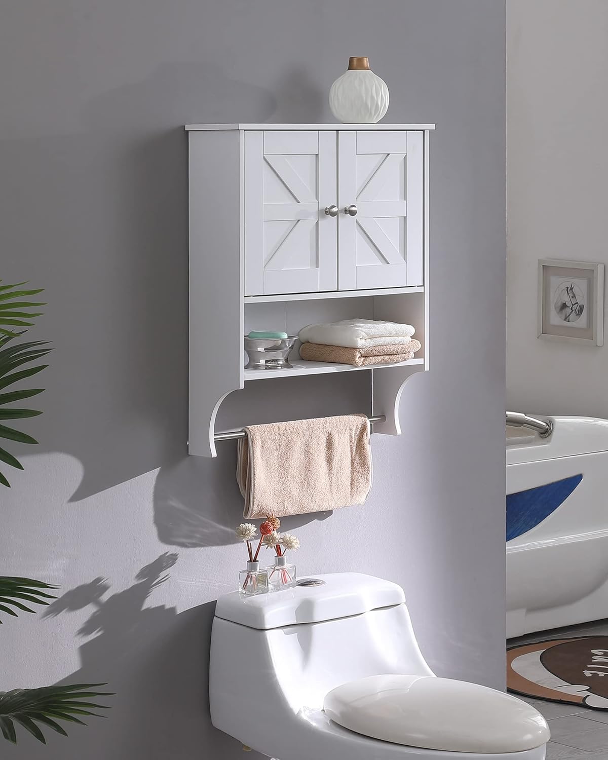 Space-Saving Wall-Mounted Medicine Cabinet - White