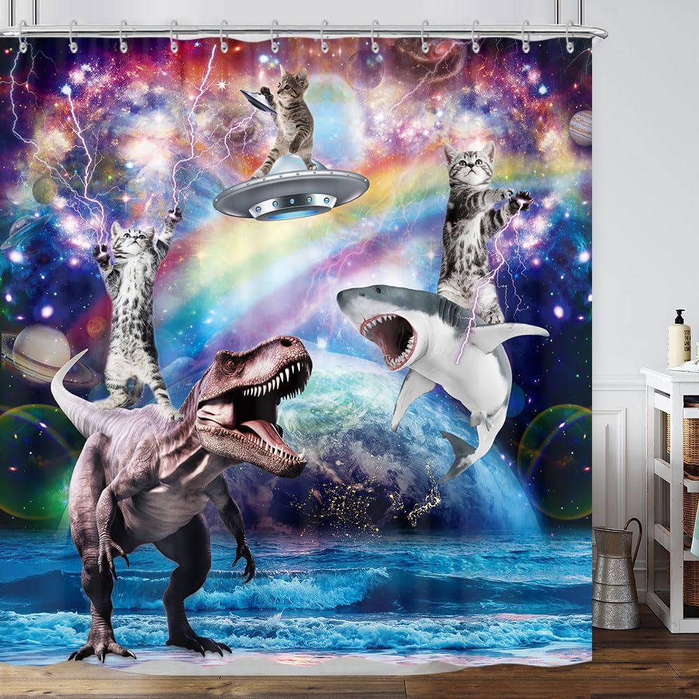 Funny Cat Shower Curtain