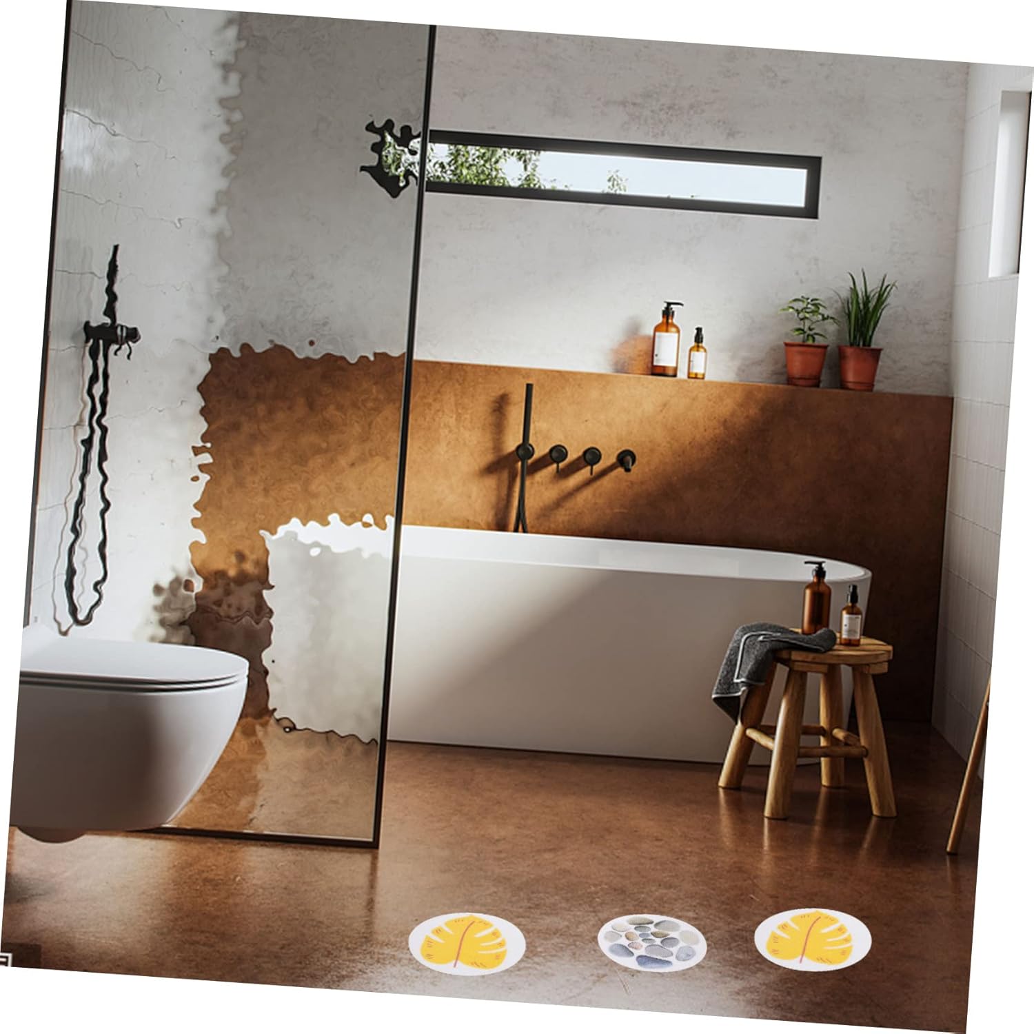 2 Sets Skid Stickers for Bathroom Bathtub and Shower Anti-Slip Decals
