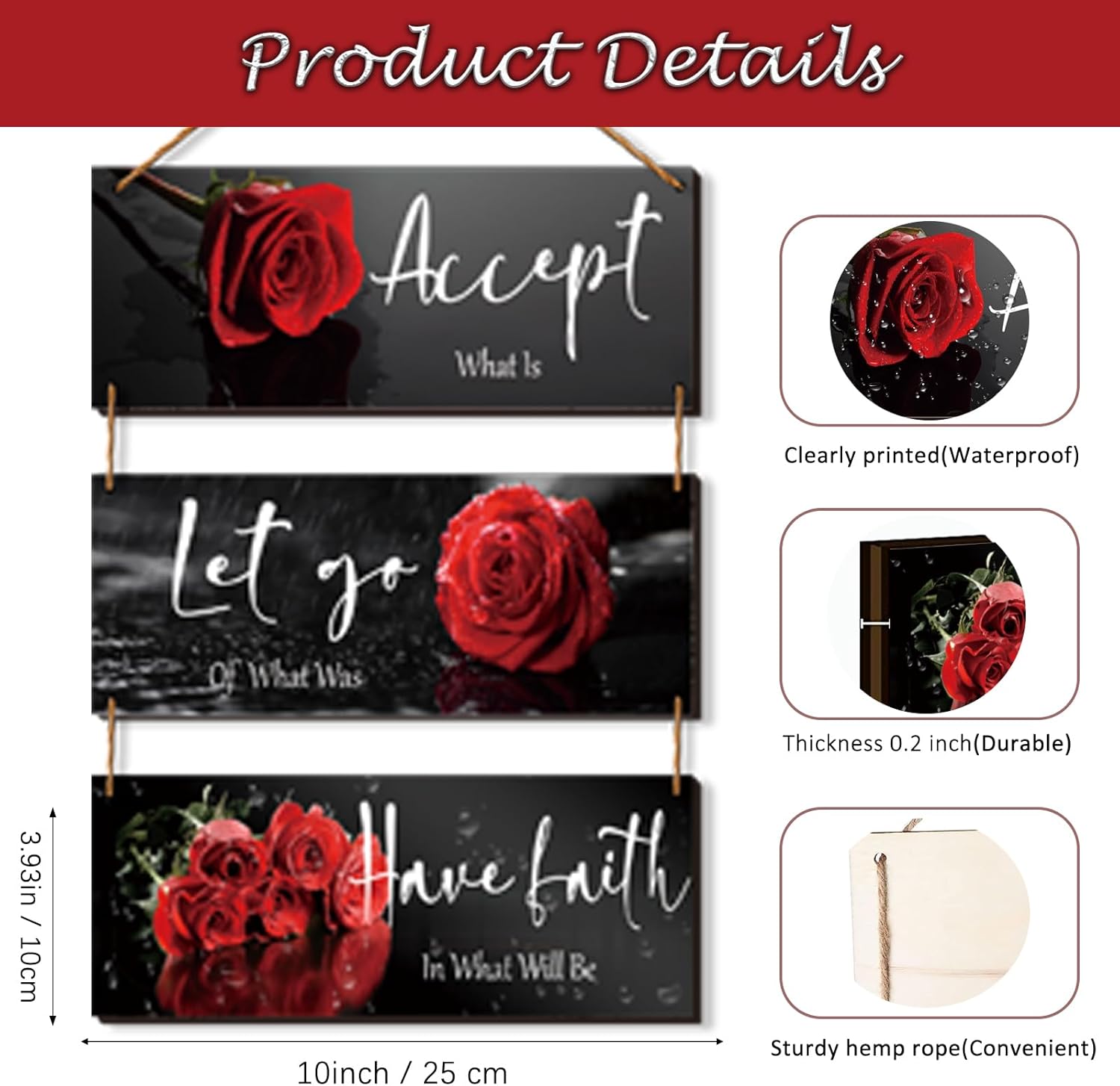 Curious Red Decor with Quotes for Home Decor