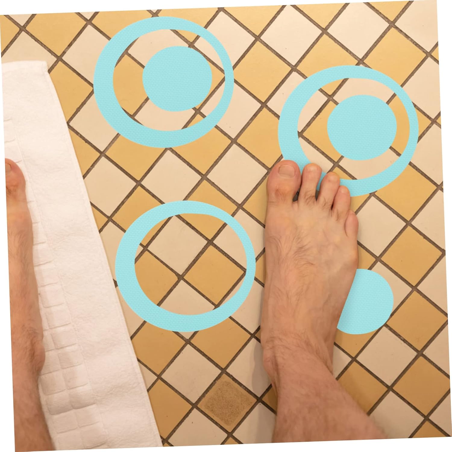 Toilet Stickers 40pcs Anti-Slip Decals for Bathroom Floor Tub