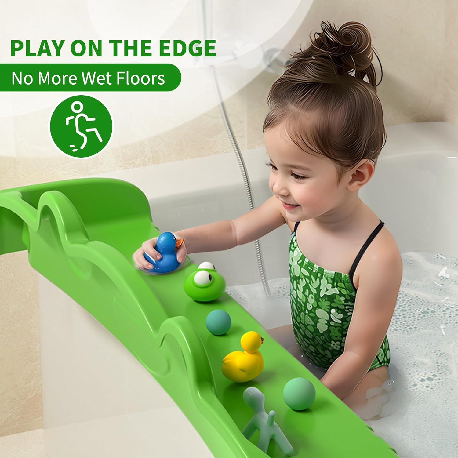 Splash Guard for Bathtubs Water Resistant Play Tray for Kids