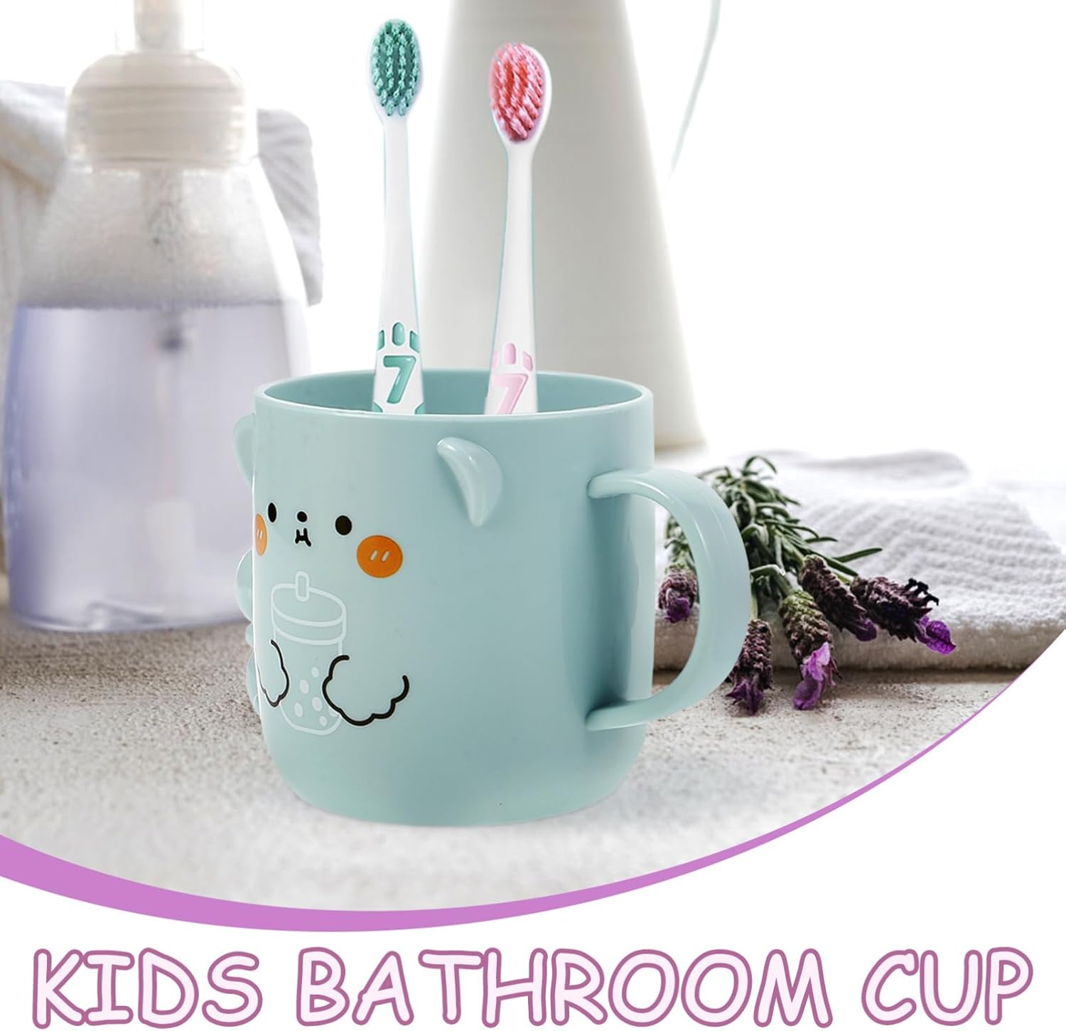 Two-Piece Kids Bathroom Cups