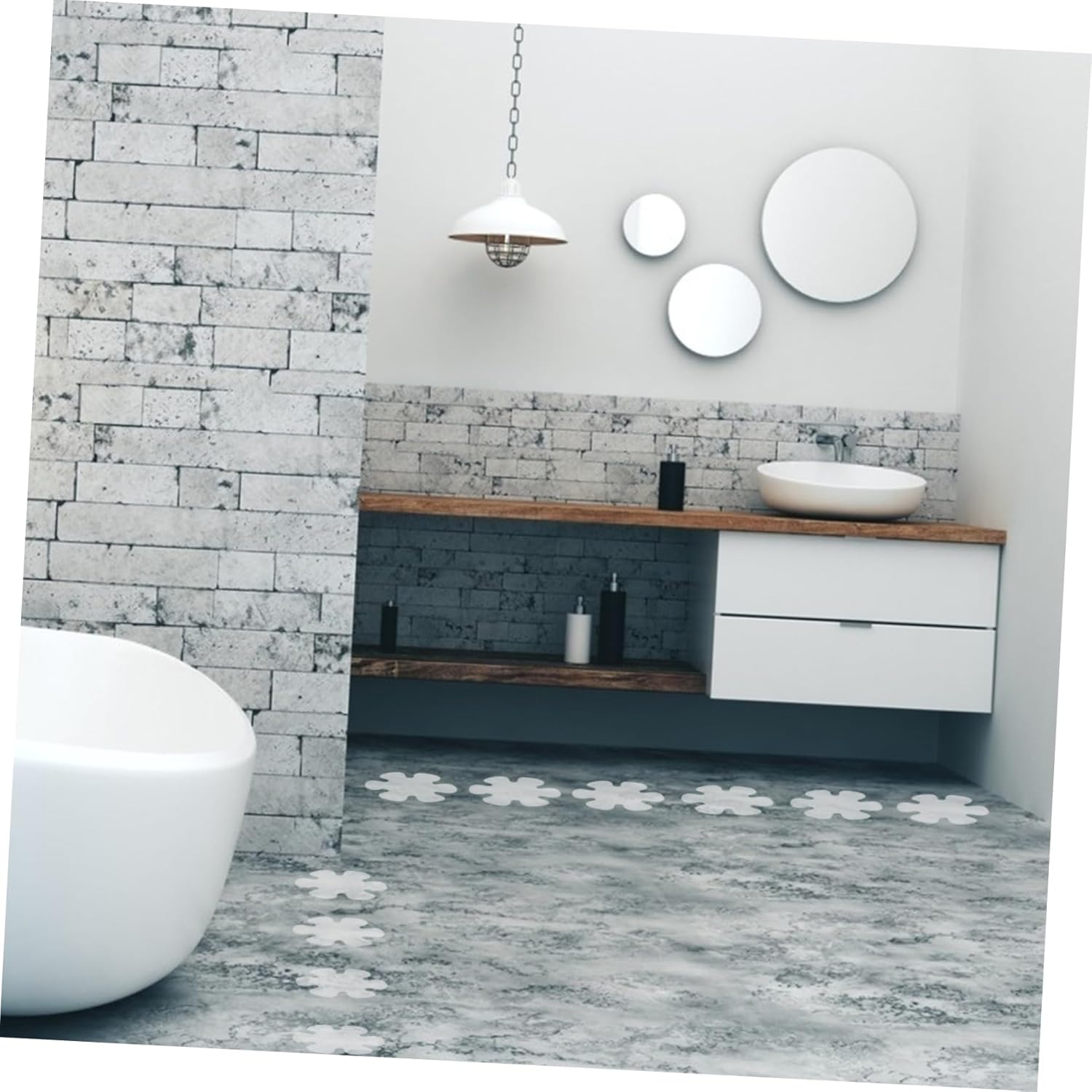20 piece non-slip shower stickers