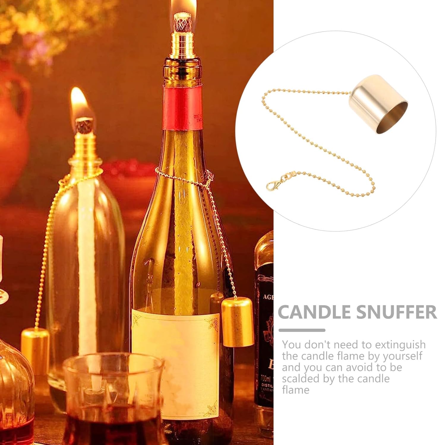 Brass Candle Snuffer oil lamp extinguisher
