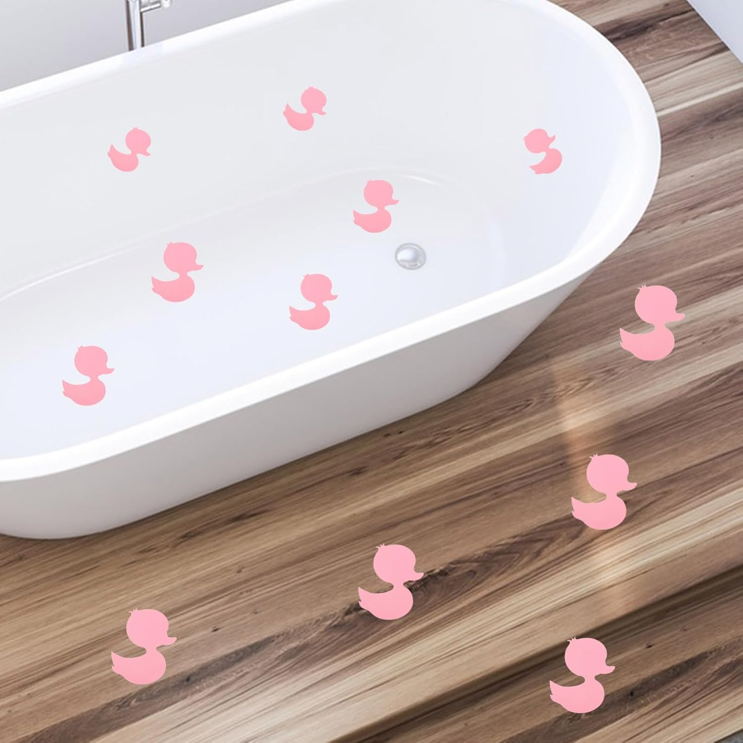 12pk Easy Peel Non-Slip Bath Stickers for Kids Safe Bathroom Decals