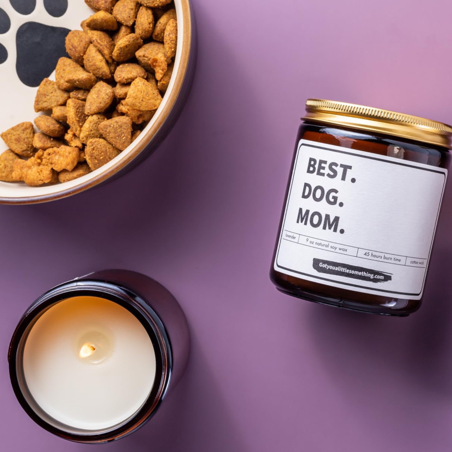 Dog Mom Gifts for Women - Lavender Scented Candle