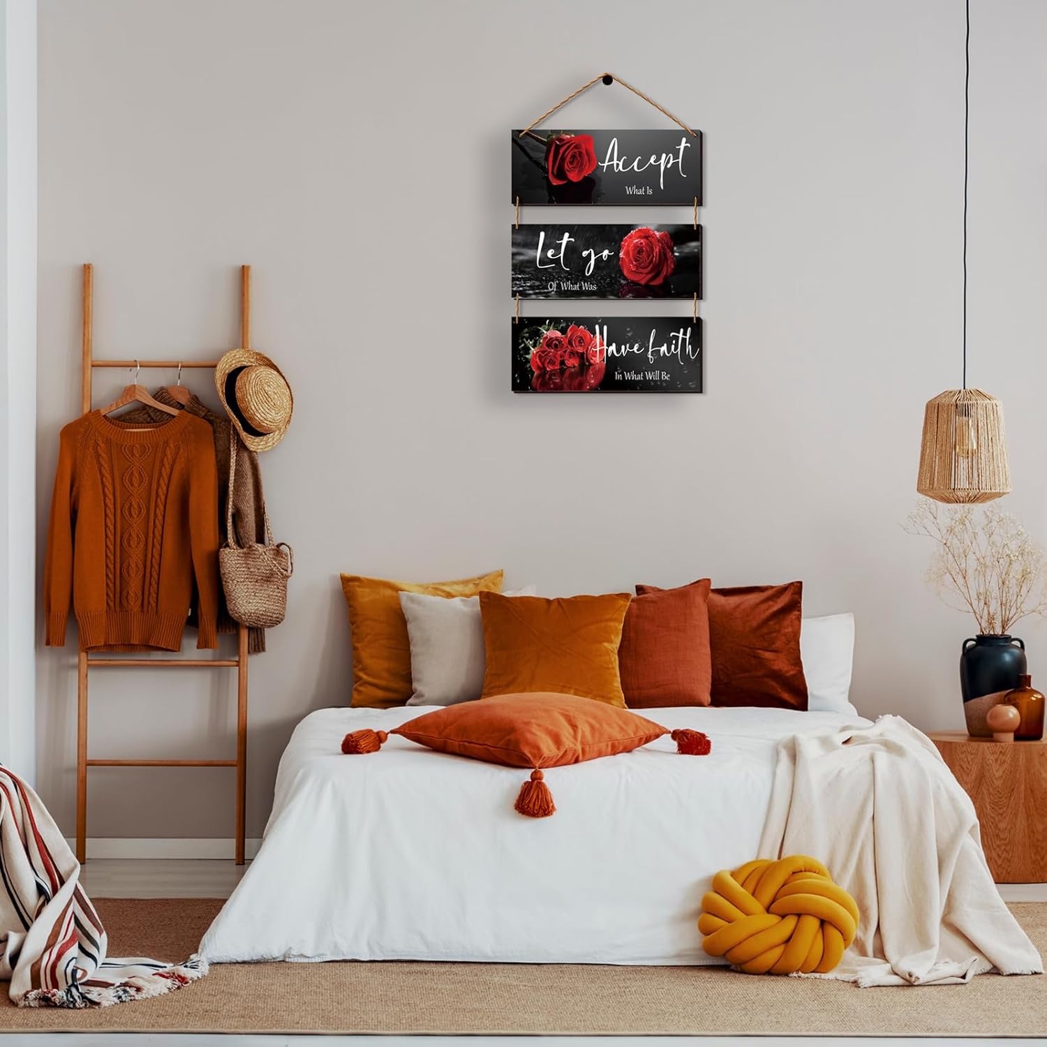 Curious Red Decor with Quotes for Home Decor