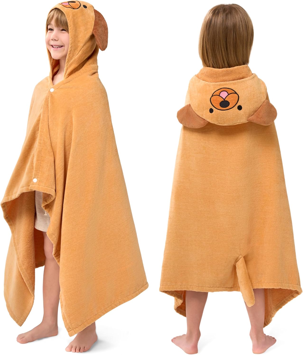 Joiedomi Hooded Towel for Kids 30x50 Brown