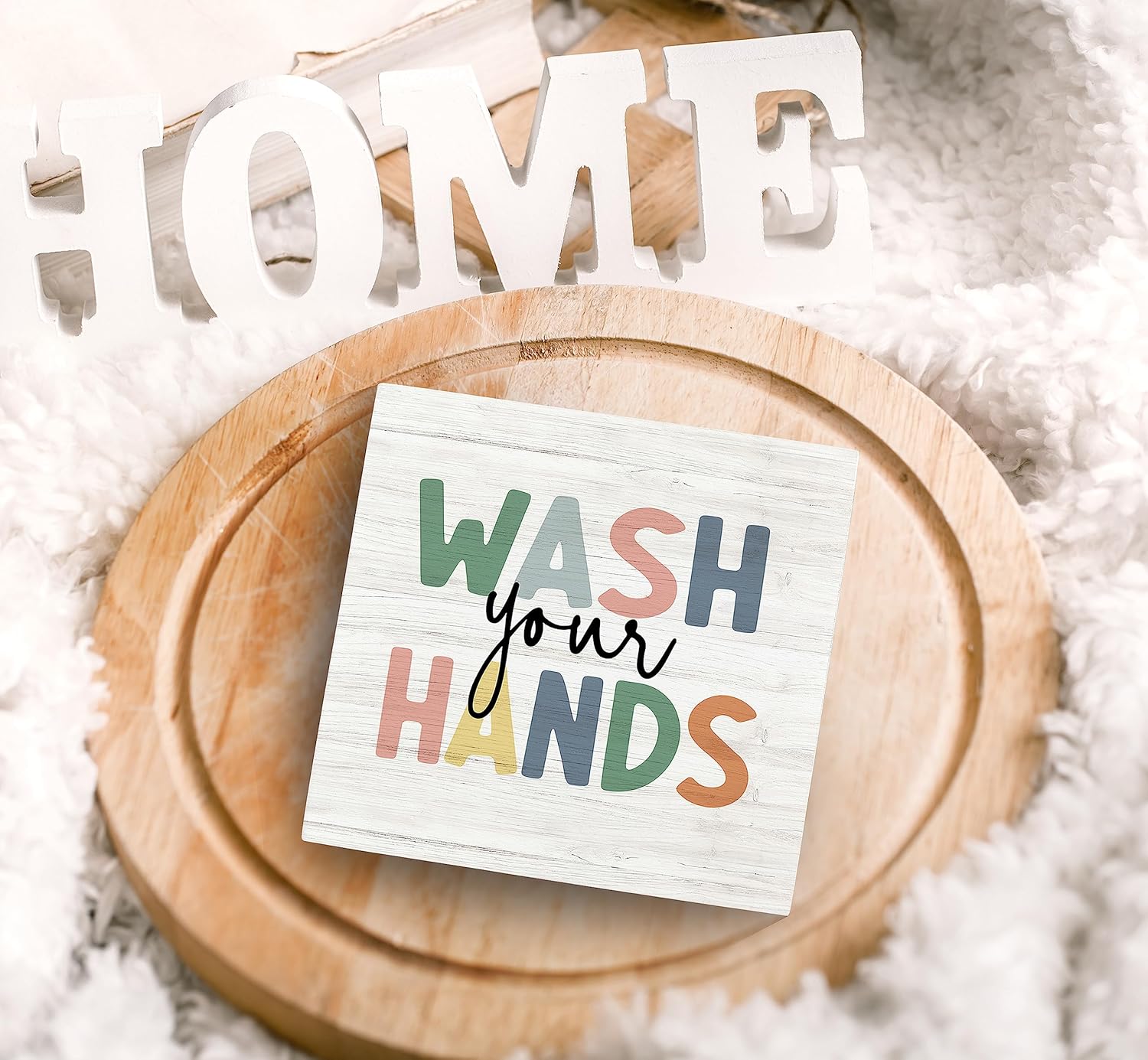 Wash Your Hands Sign for Kids