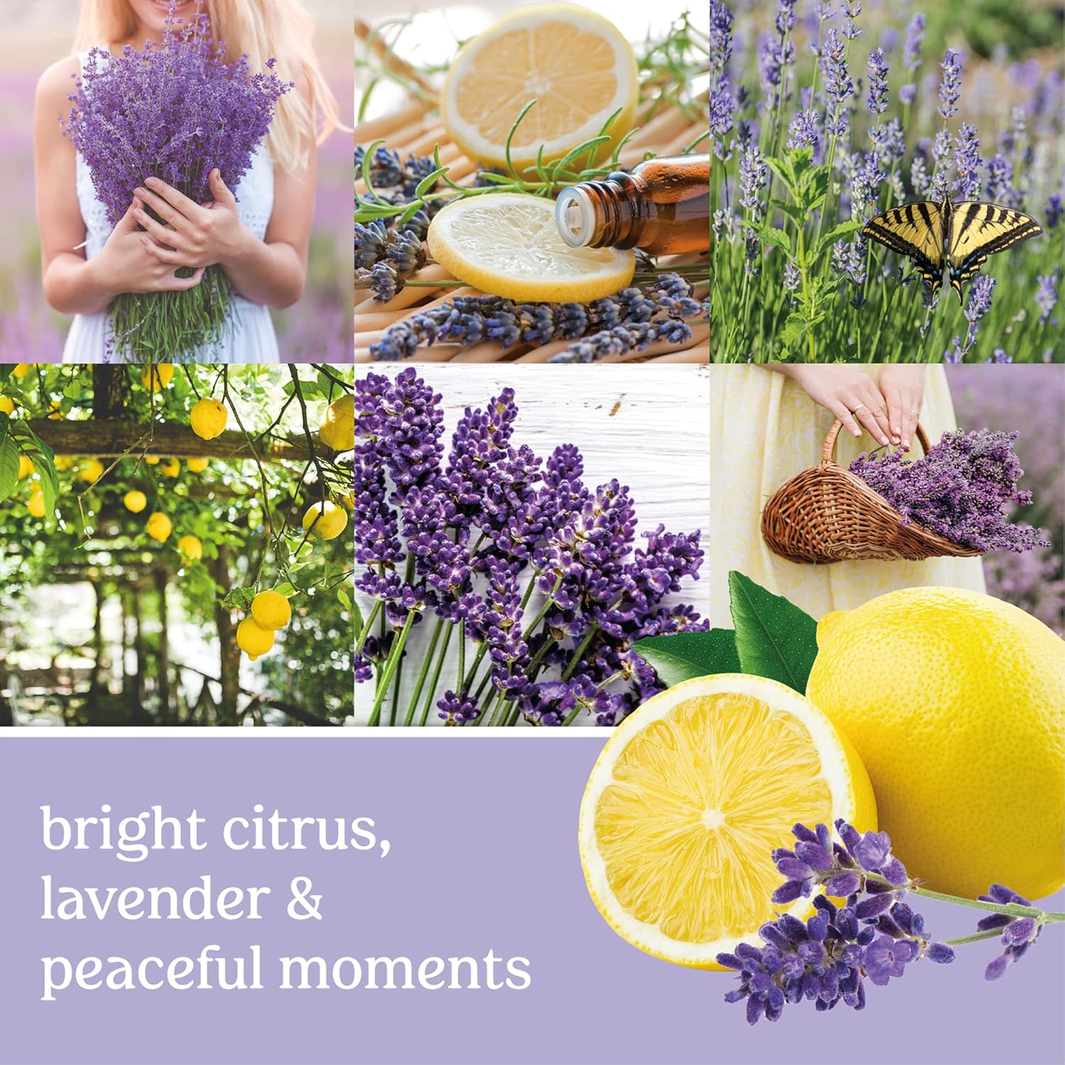 Lemon Lavender Scented Jar Candle