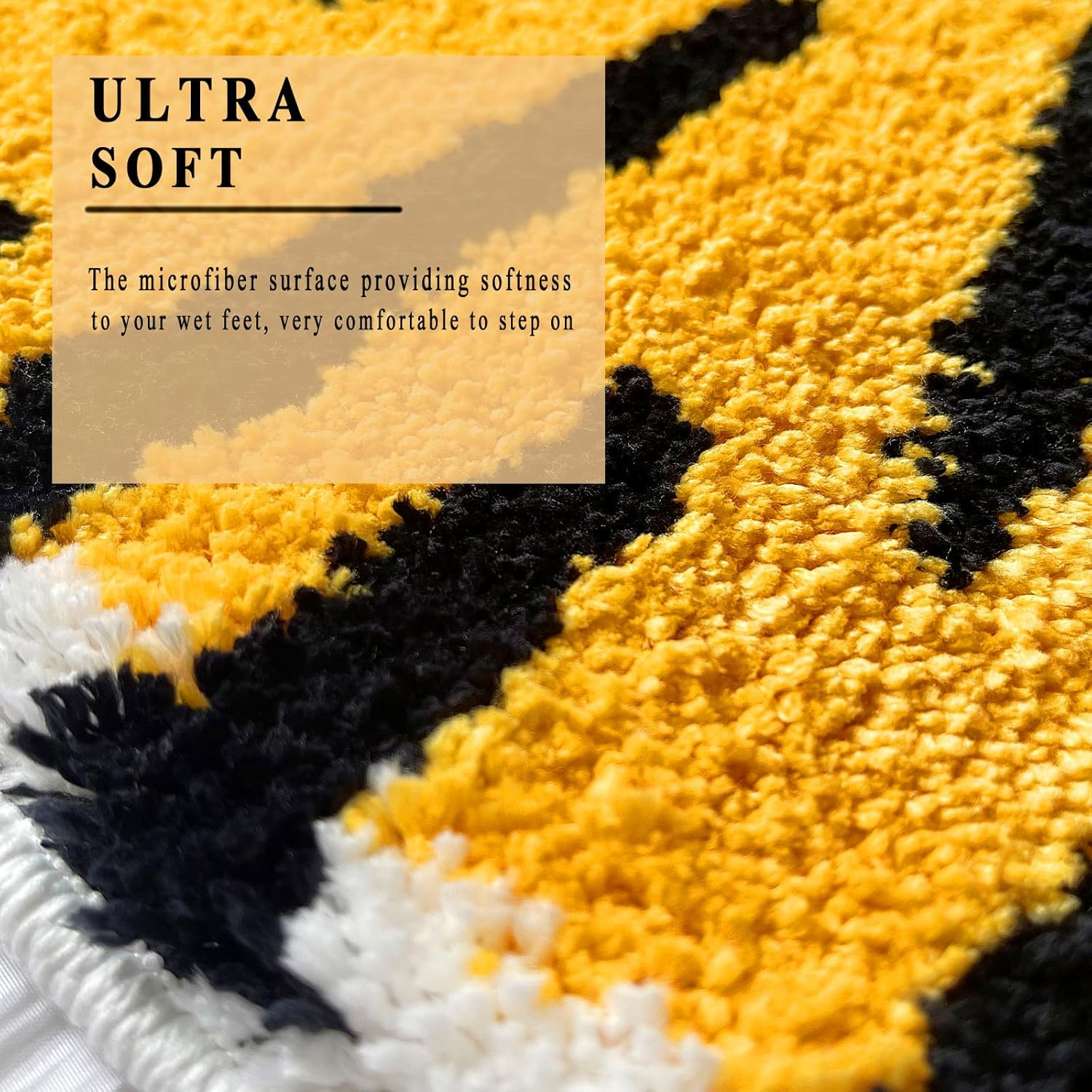 UKELER Kids bathroom towel tiger rug