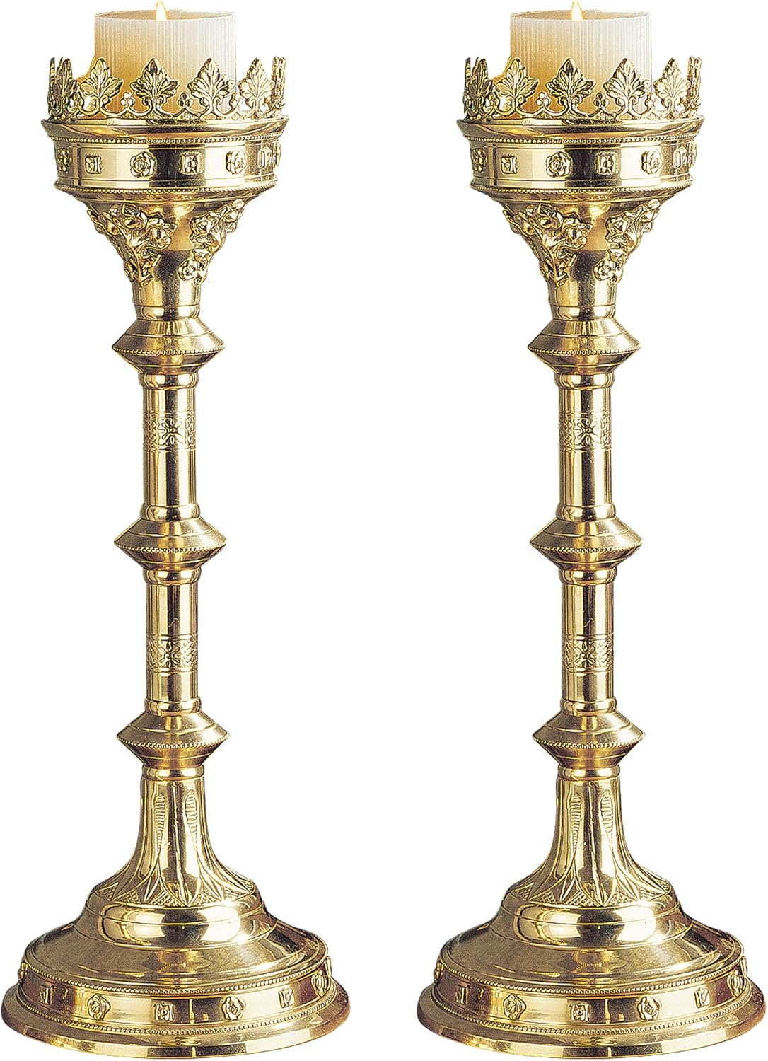 Design Toscano Parent Chartres Cathedral Gothic Estate Candlestick