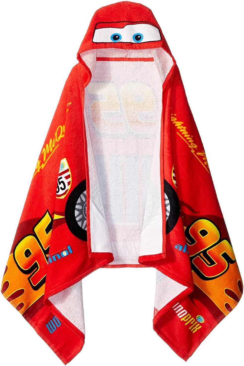 Jay Franco Disney Cars Tune Up Hooded Cape Towel 22x51