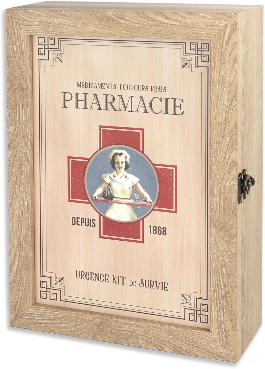 VELISTA Wooden Medicine Cabinet Wall Mount