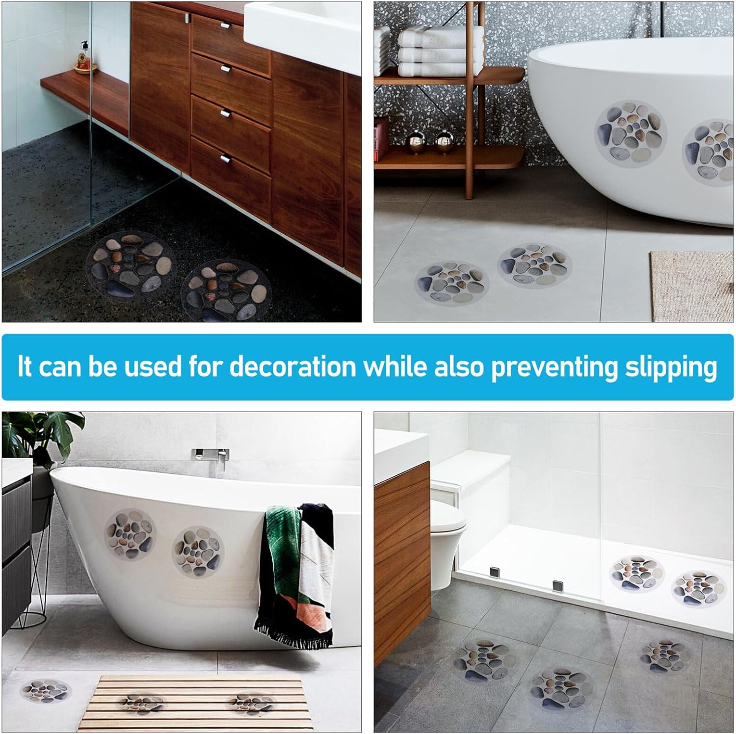 Non-Slip Shower Stickers Ensure Safer Safer in Your Bathroom