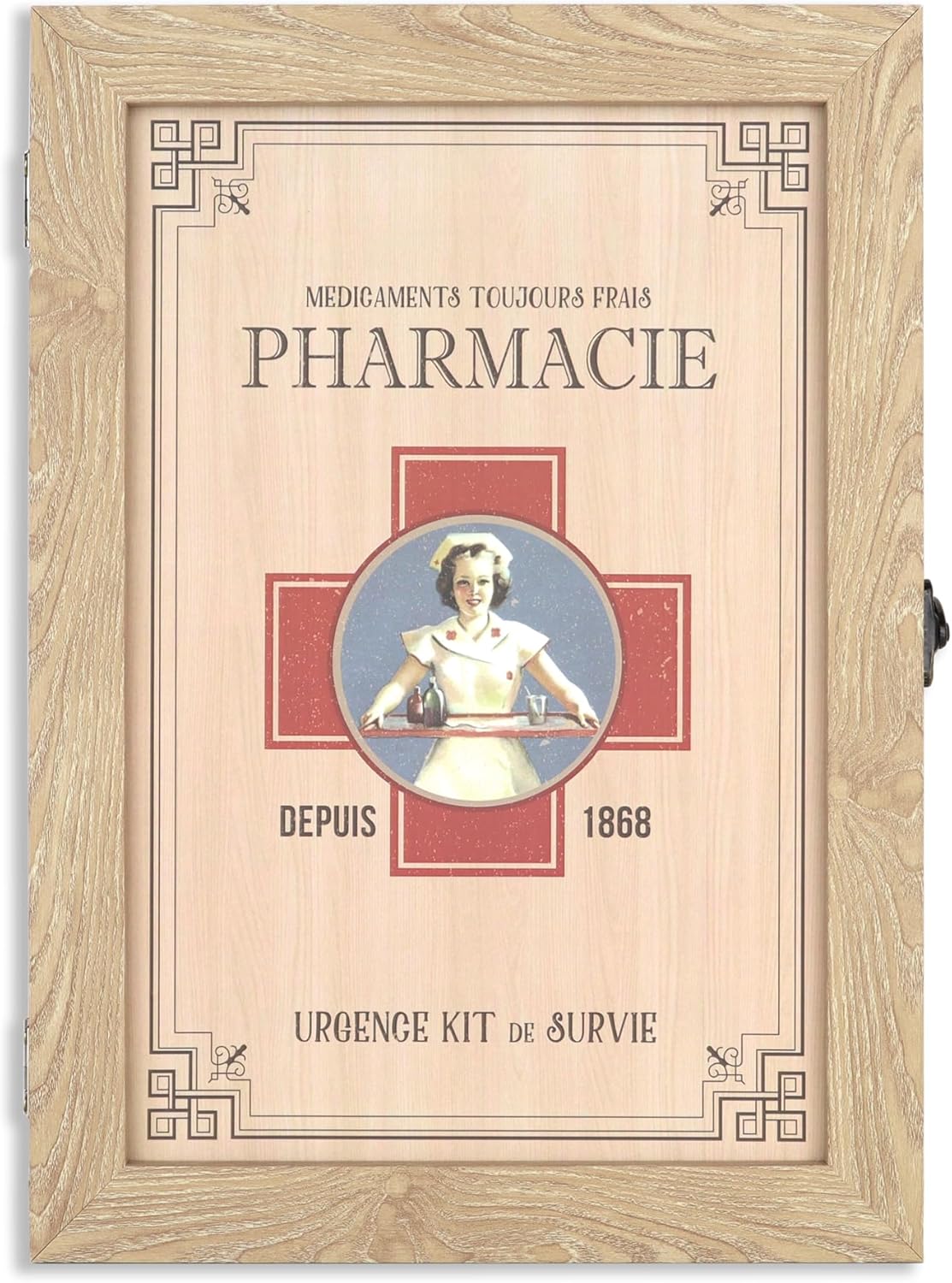 VELISTA Wooden Medicine Cabinet Wall Mount